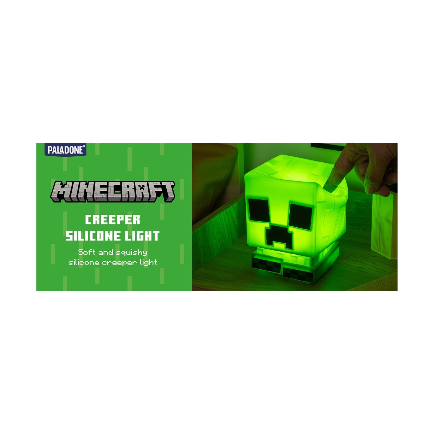 Paladone SquishyGlo: Minecraft - Creeper Silicone Light Rechargeable (PP14710MCF) - Sunday Habit