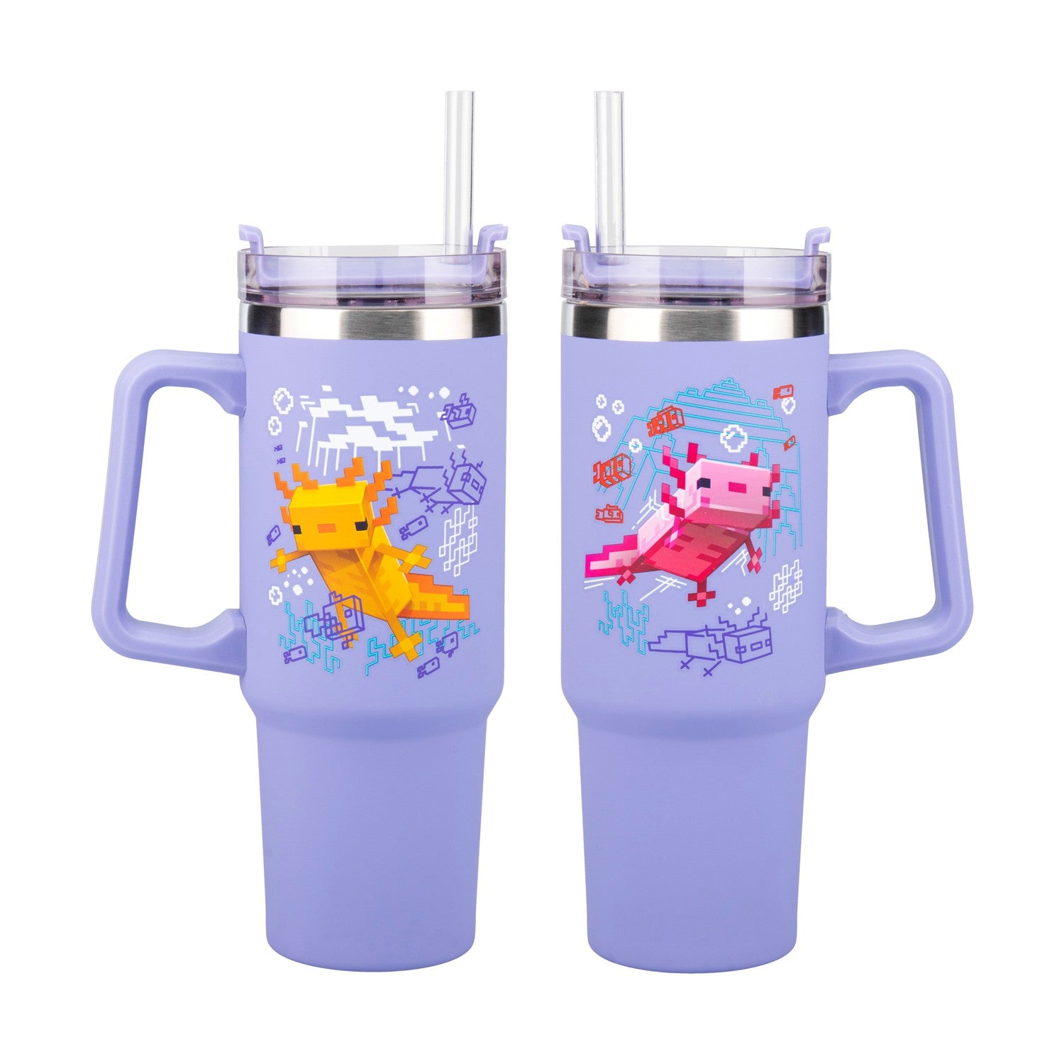 Paladone: Minecraft - Purple Multiway Insulated Travel Cup Straw (900ml) (PP14948MCF)