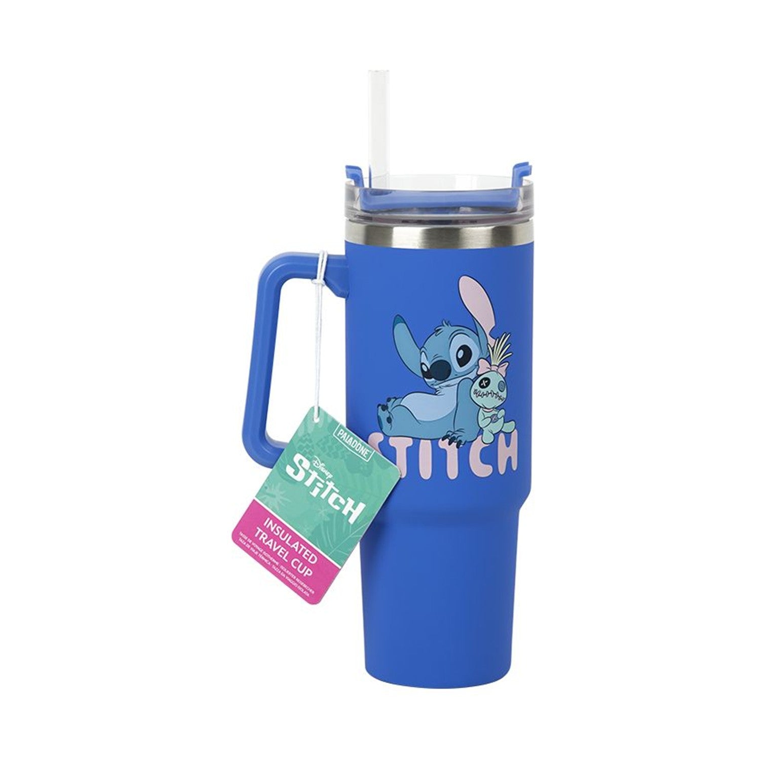 Paladone: Stitch - Blue Multiway Insulated Travel Cup and Straw (900ml) (PP14794LS) - Sunday Habit