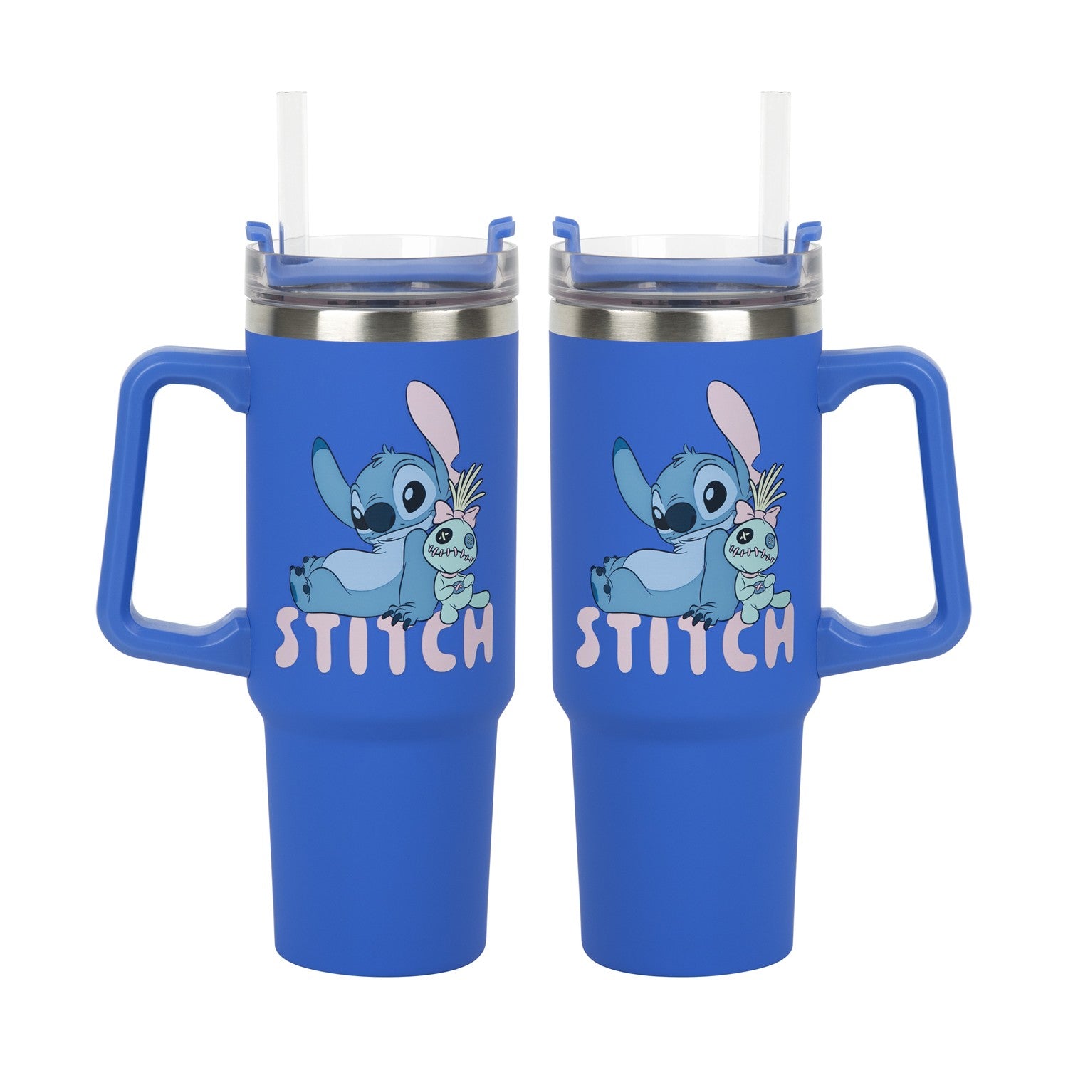 Paladone: Stitch - Blue Multiway Insulated Travel Cup and Straw (900ml) (PP14794LS) - Sunday Habit
