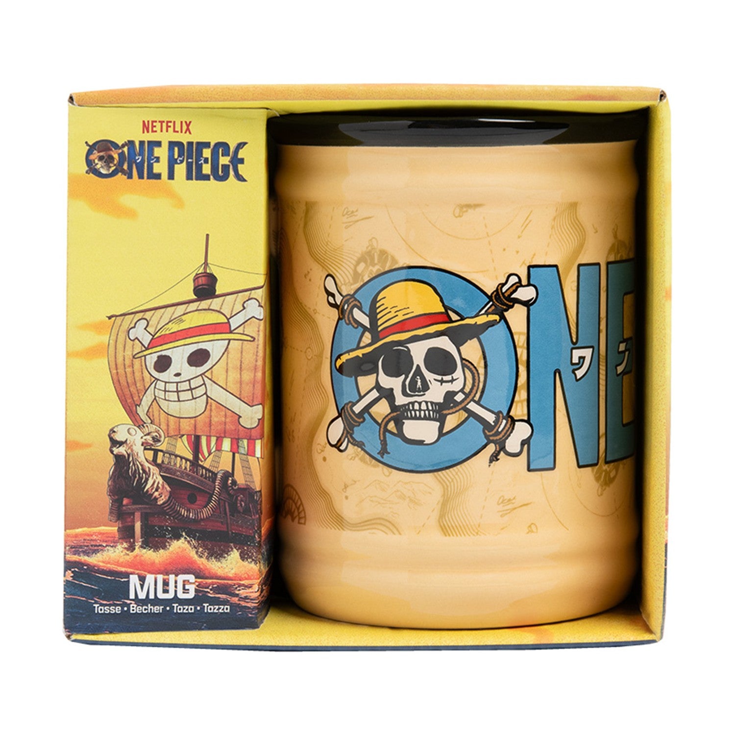 Paladone: One Piece - Jolly Roger Shaped Mug (PP14651OPNF) - Sunday Habit