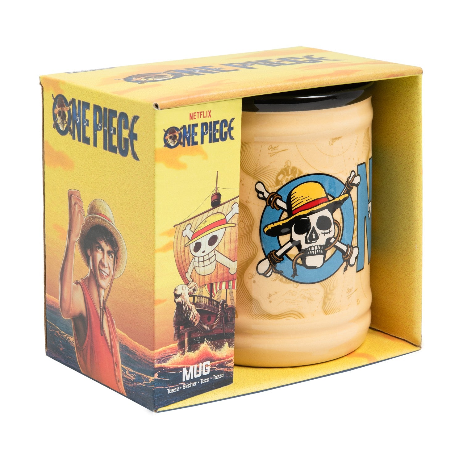 Paladone: One Piece - Jolly Roger Shaped Mug (PP14651OPNF) - Sunday Habit