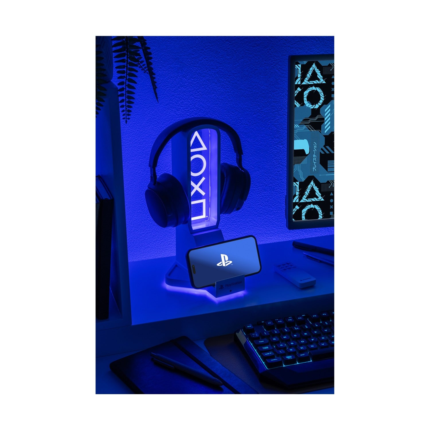 Paladone: Playstation - Desk Headphone Stand With Light (PP14328PS) - Sunday Habit