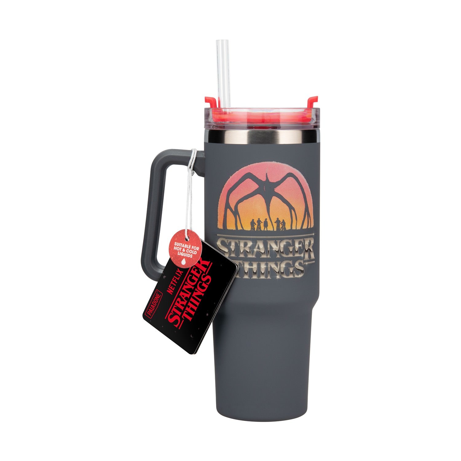 Paladone: Stranger Things 5 - 900ml Insulated Cup And Straw (PP14605ST) - Sunday Habit