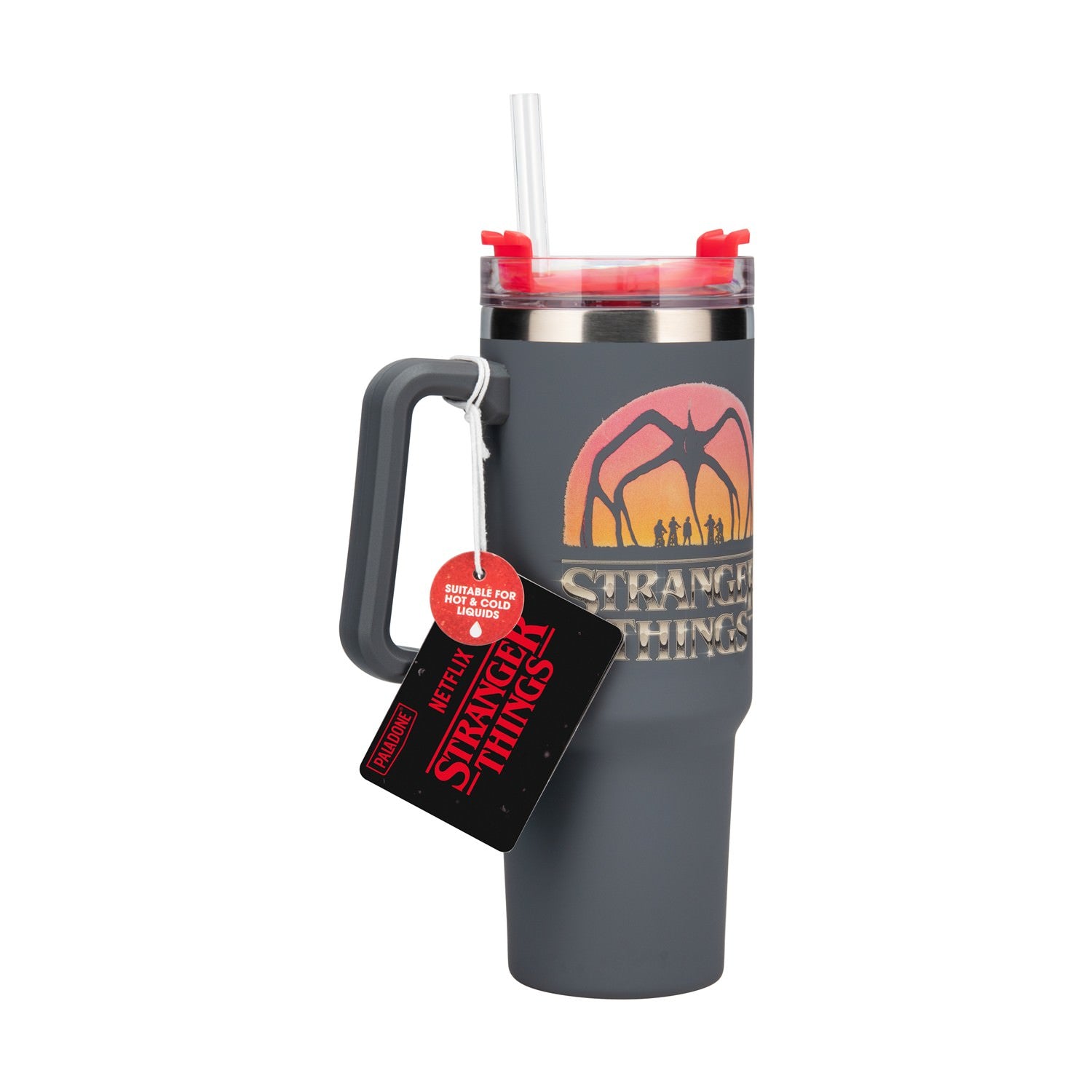 Paladone: Stranger Things 5 - 900ml Insulated Cup And Straw (PP14605ST) - Sunday Habit