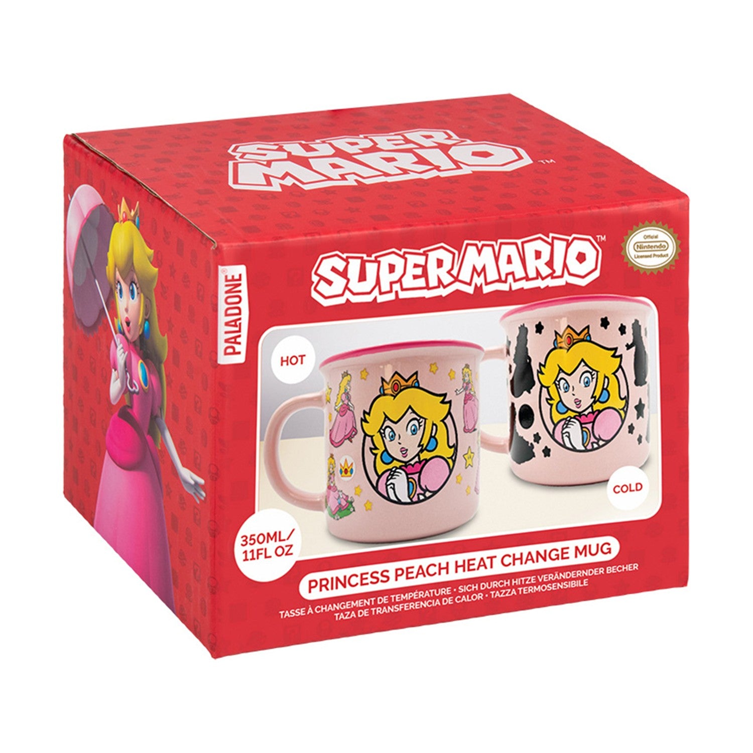 Paladone: Super Mario - Princess Peach Heat Change Mug (PP14753NN) - Sunday Habit