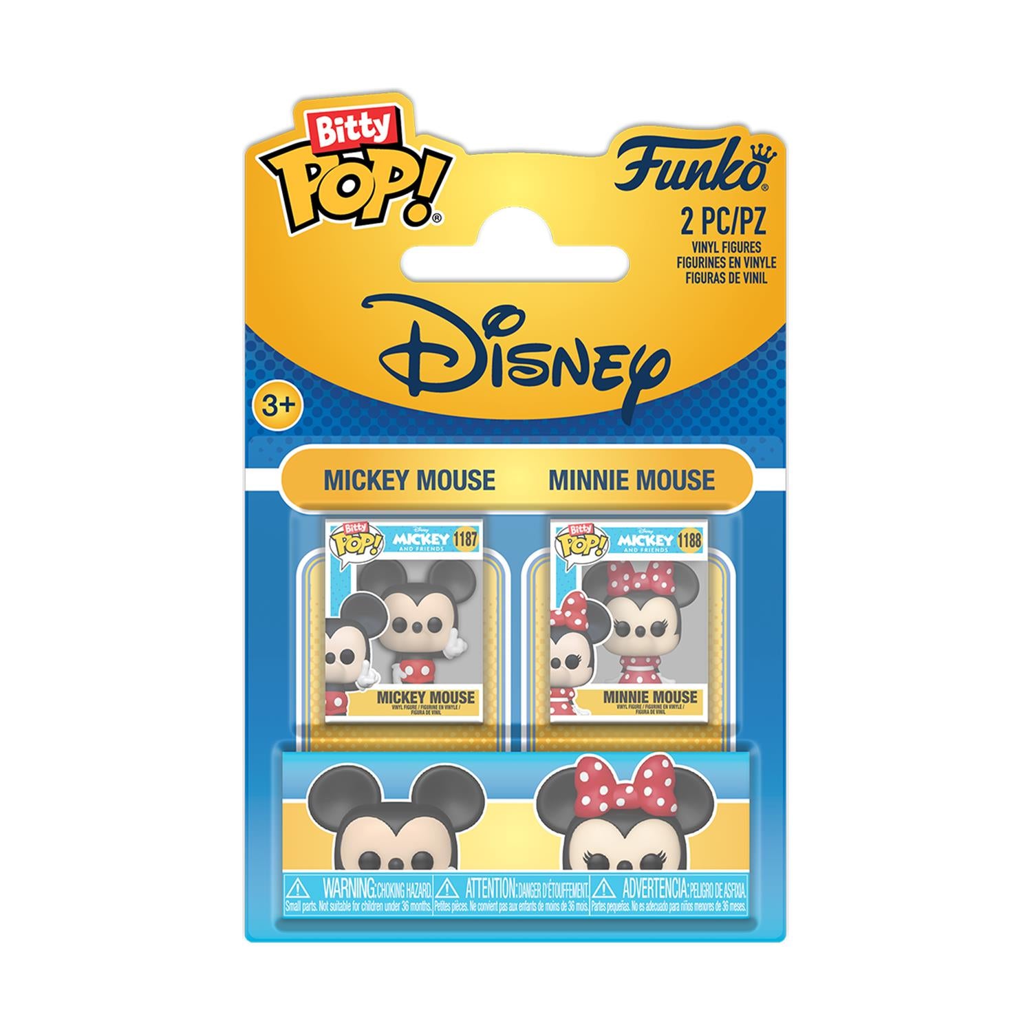 Funko Bitty Pop! 2-pack: Disney - Mickey & Minnie Vinyl Figures - Sunday Habit