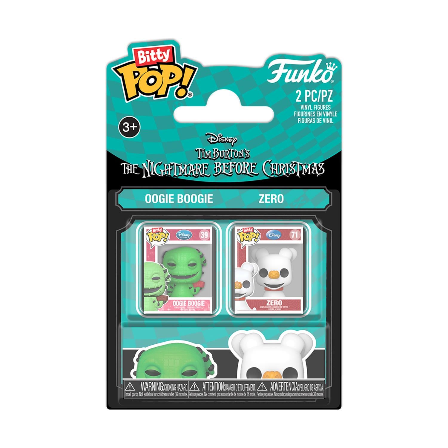 Funko Bitty Pop! 2-pack: The Nightmare Before Christmas - Oogie & Zero Vinyl Figures - Sunday Habit
