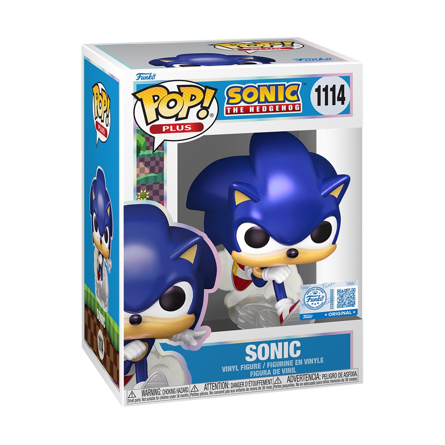 Funko Pop! Plus: Sonic The Hedgehog - Sonic (Special Edition) #1114 Vinyl Figure