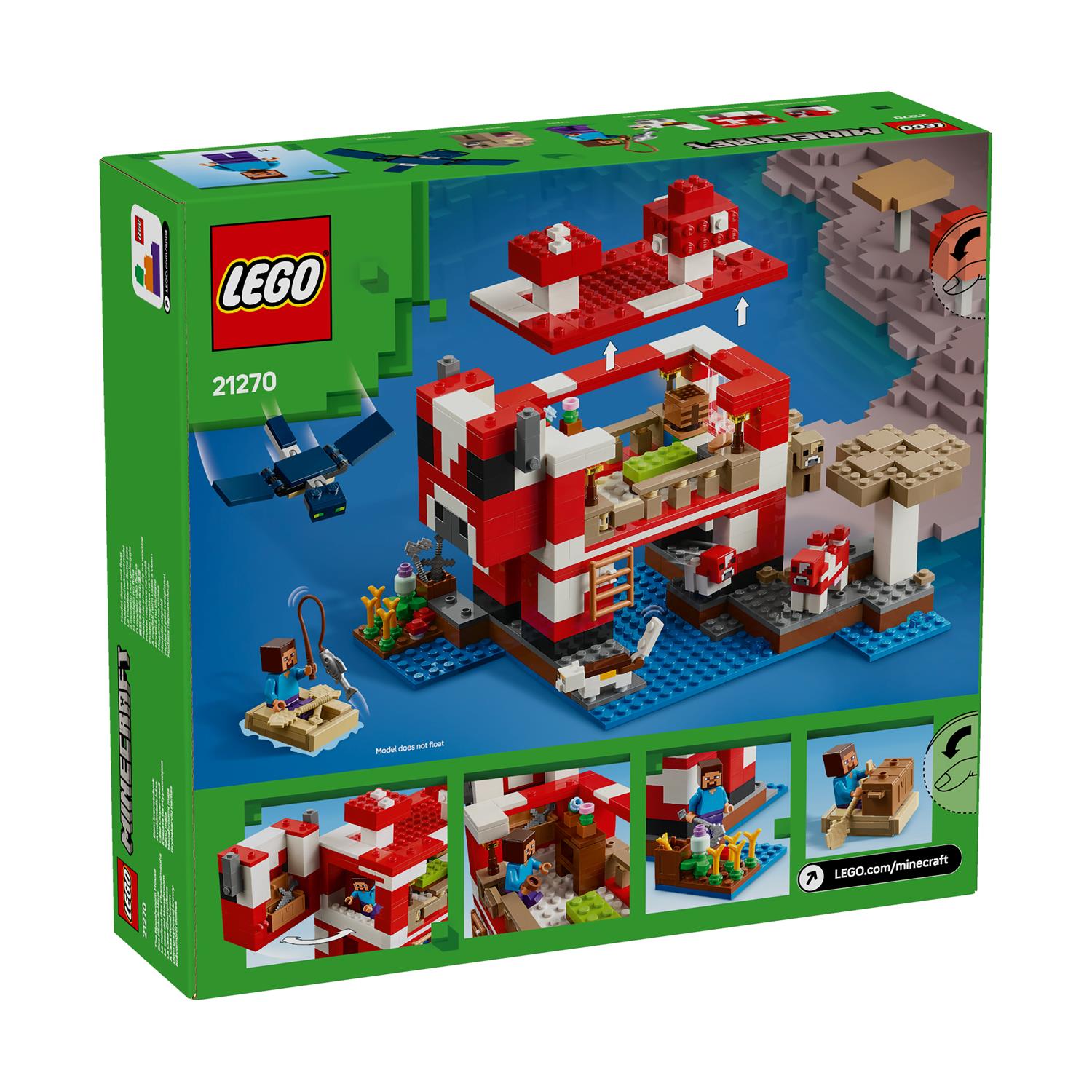 LEGO® Minecraft®: The Mooshroom House (21270) - Sunday Habit