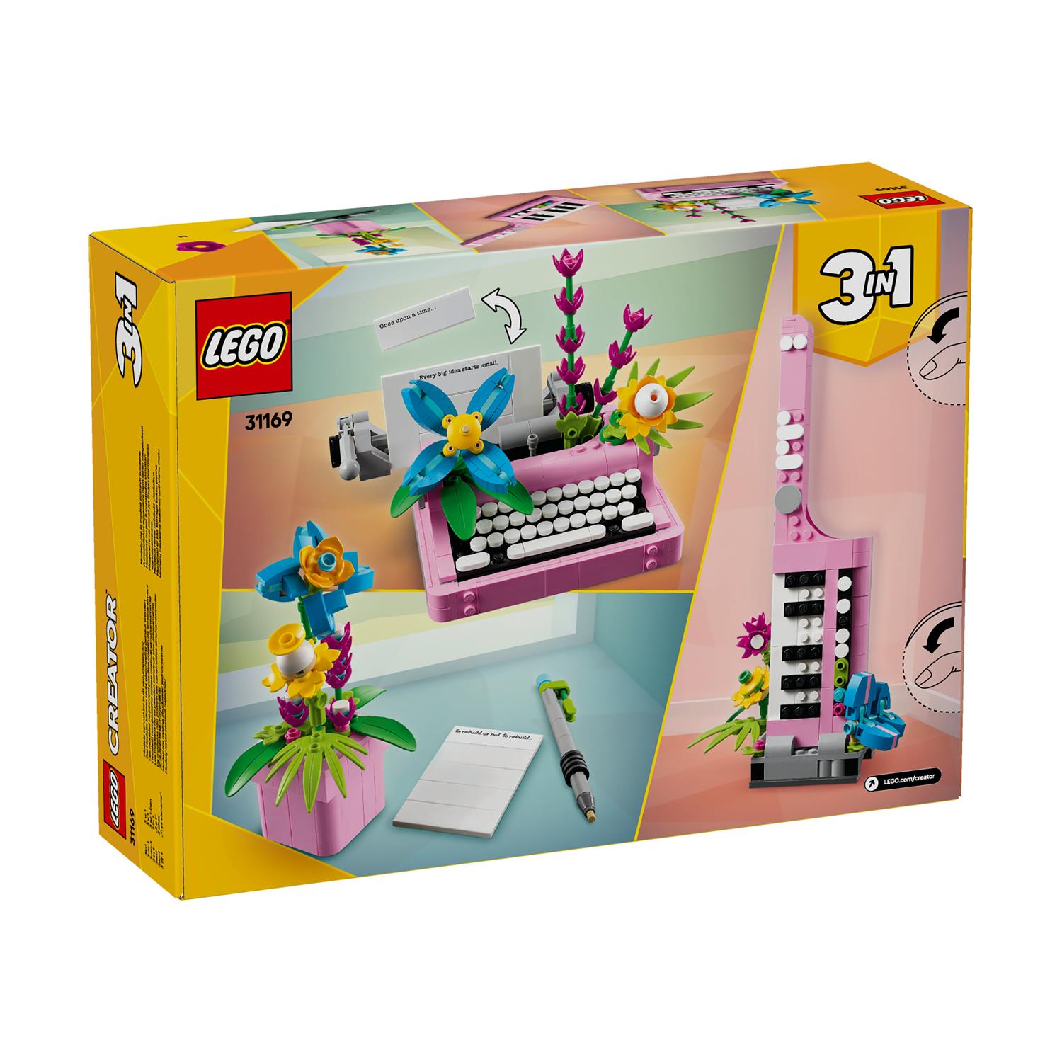 LEGO® Creator: Typewriter with Flowers (31169) - Sunday Habit