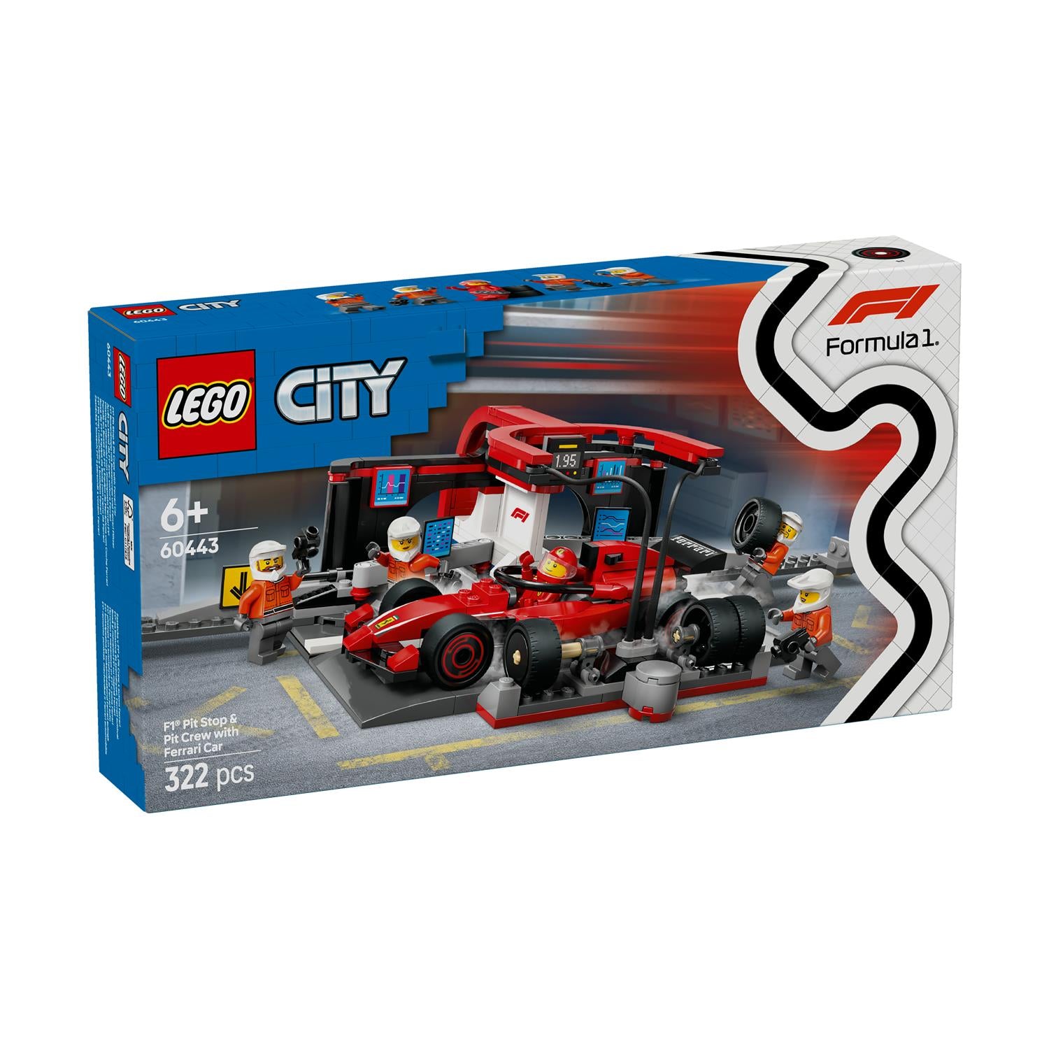 LEGO® City: F1® Pit Stop & Pit Crew with Ferrari Car (60443) - Sunday Habit