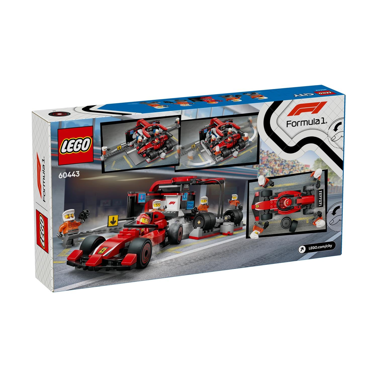 LEGO® City: F1® Pit Stop & Pit Crew with Ferrari Car (60443) - Sunday Habit