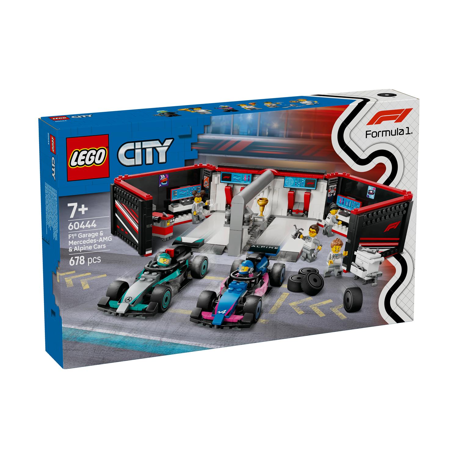 LEGO® City: F1® Garage & Mercedes-AMG & Alpine Cars (60444) - Sunday Habit