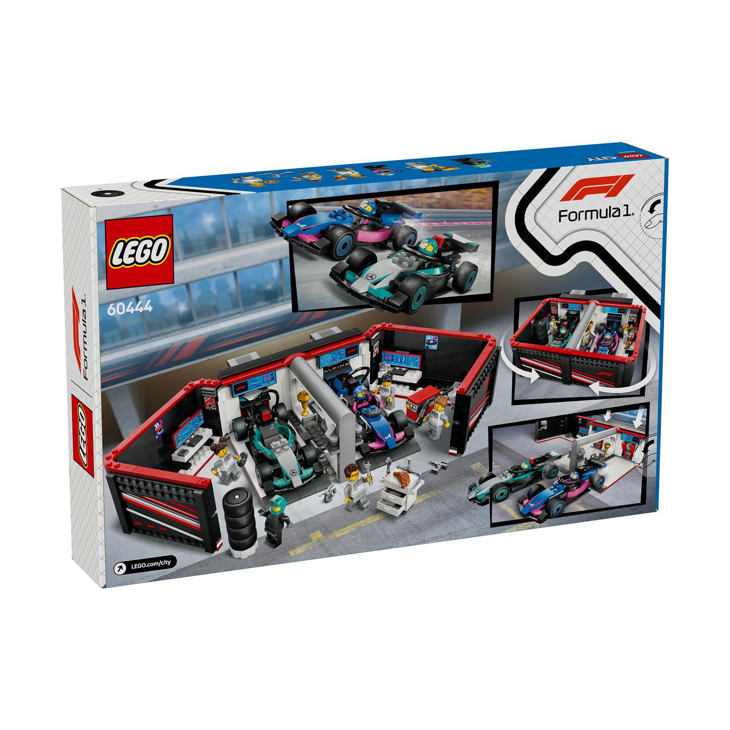 LEGO® City: F1® Garage & Mercedes-AMG & Alpine Cars (60444) - Sunday Habit