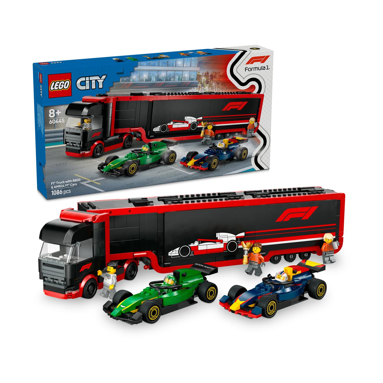 LEGO® City: F1® Truck with RB20 & AMR24 F1® Cars (60445) - Sunday Habit