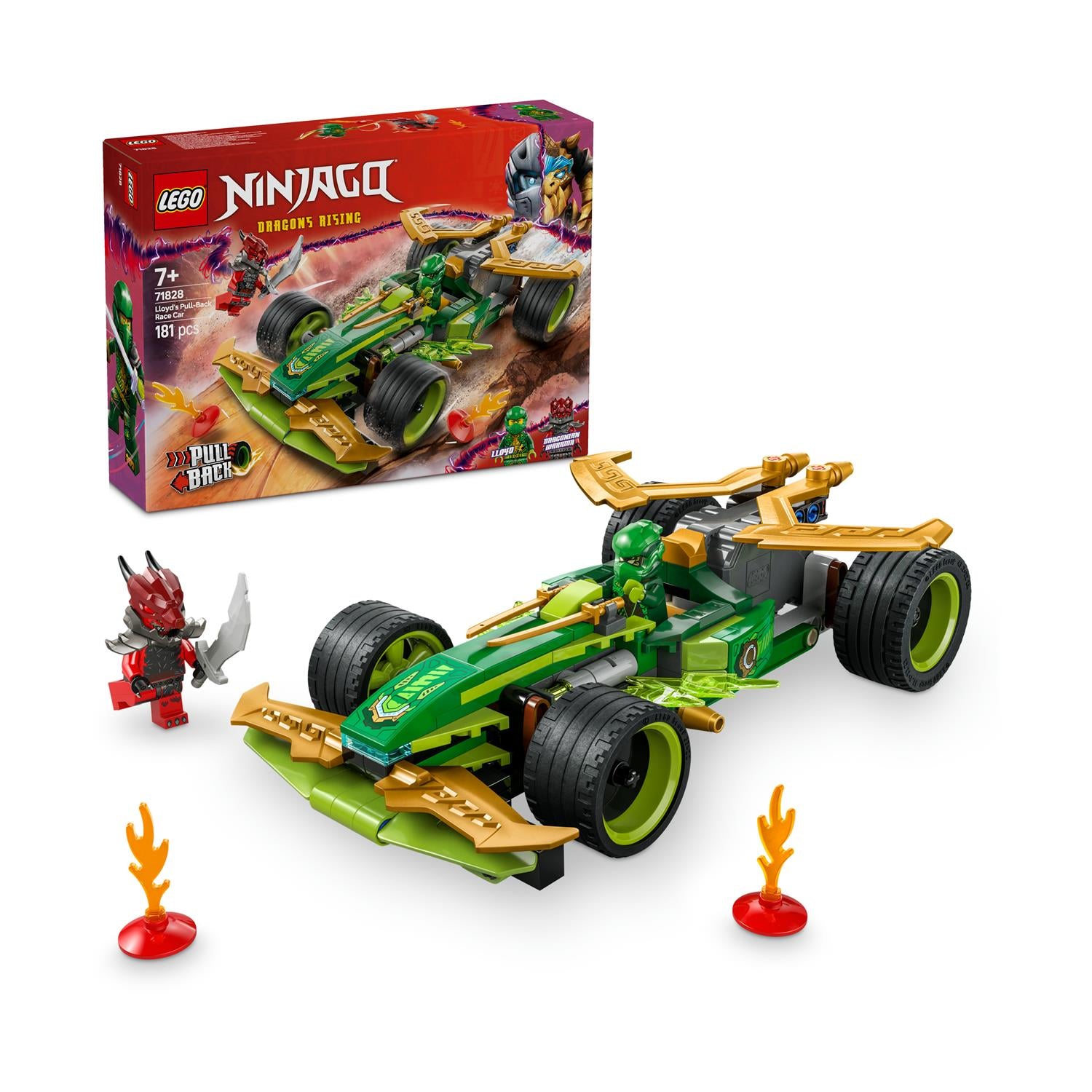 LEGO® NINJAGO®: Lloyd’s Pull-Back Race Car (71828) - Sunday Habit