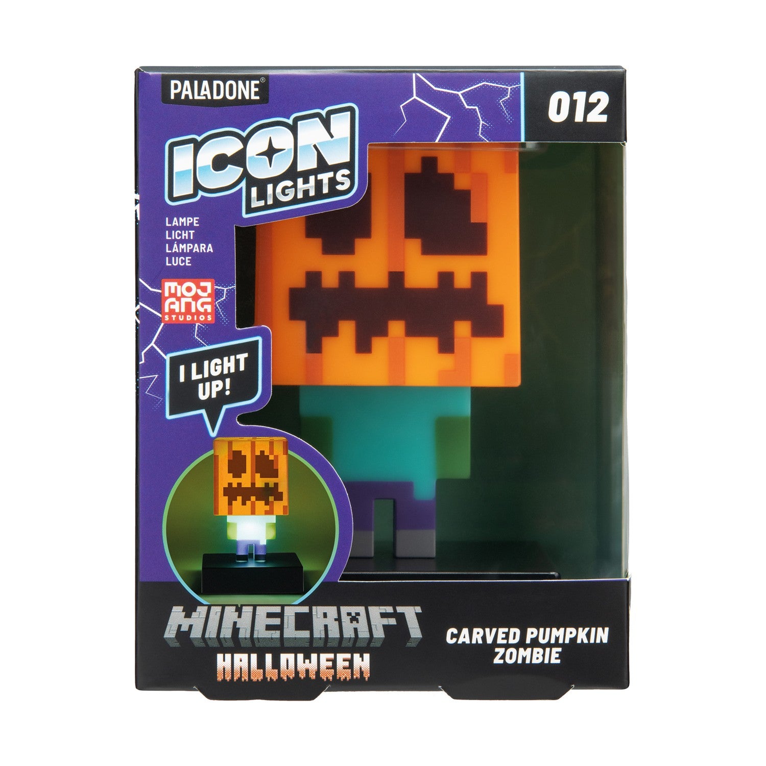 Paladone Icons: Minecraft - Zombie Jack O Lantern Light (PP15302MCF)