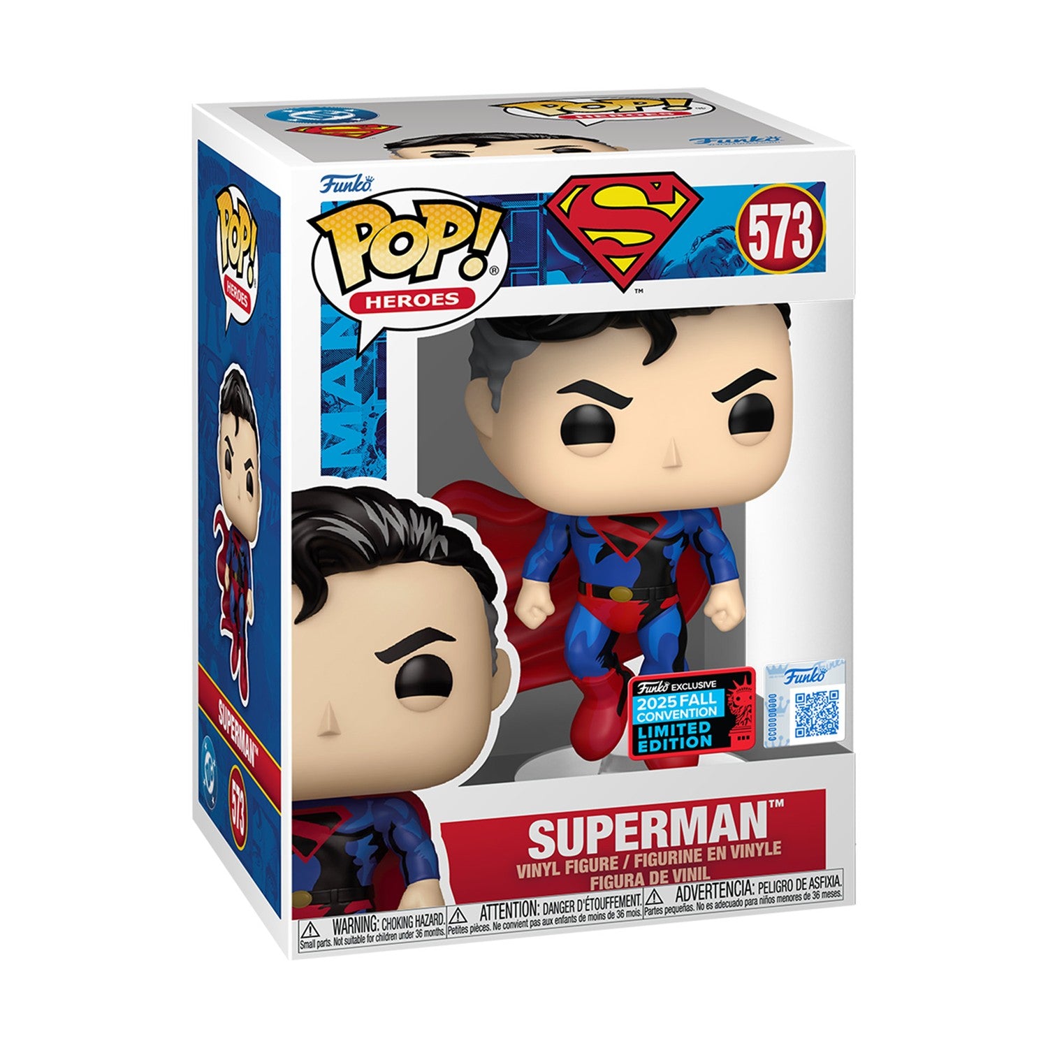 Funko Pop! Heroes: DC - Superman (Convention Special Edition) #573 Vinyl Figure - Sunday Habit