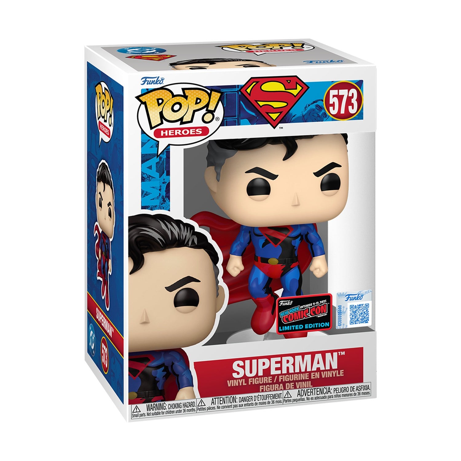 Funko Pop! Heroes: DC - Superman (Convention Special Edition) #573 Vinyl Figure - Sunday Habit