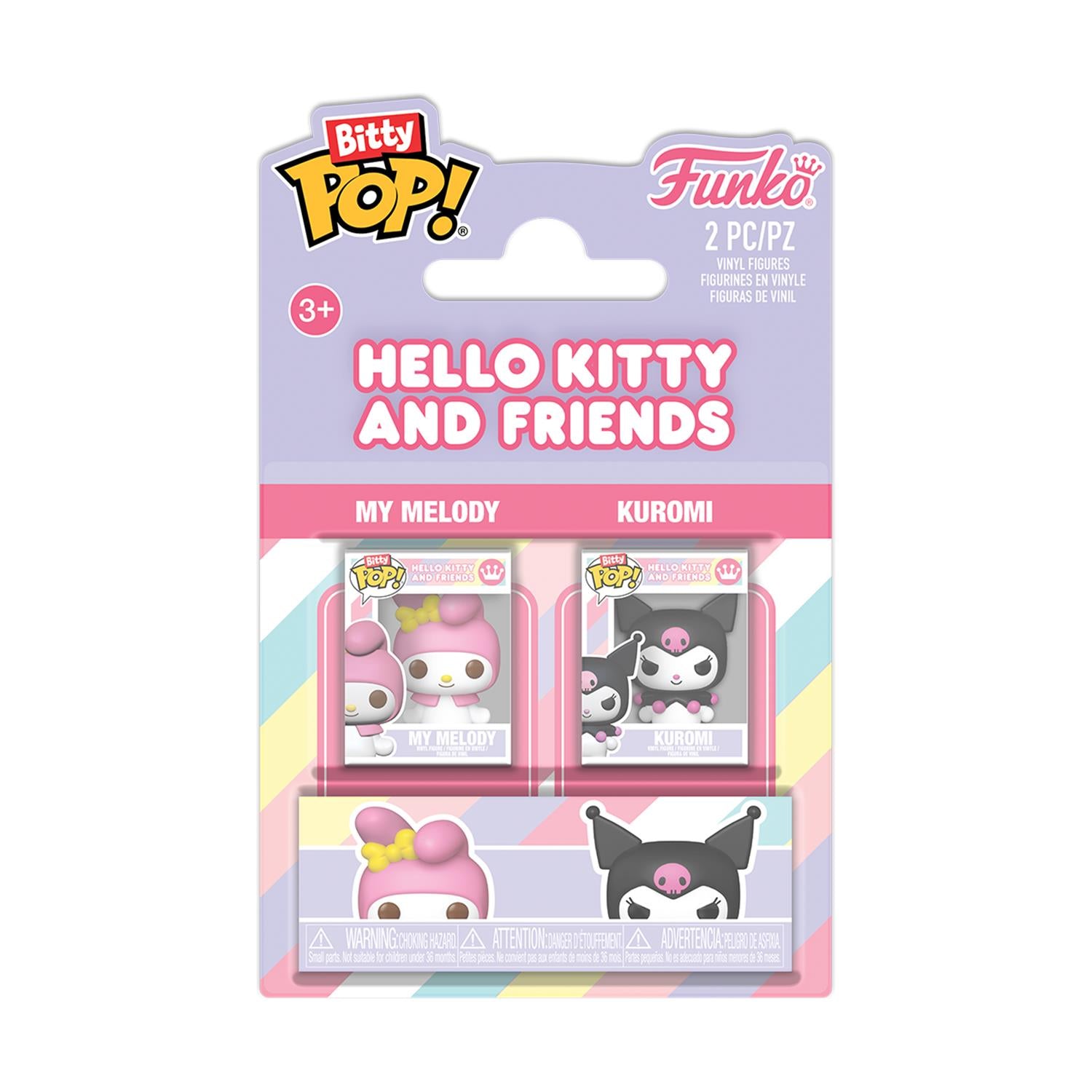 Funko Bitty Pop! 2-Pack: Hello Kitty and Friends - My Melody & Kuromi Vinyl Figures - Sunday Habit