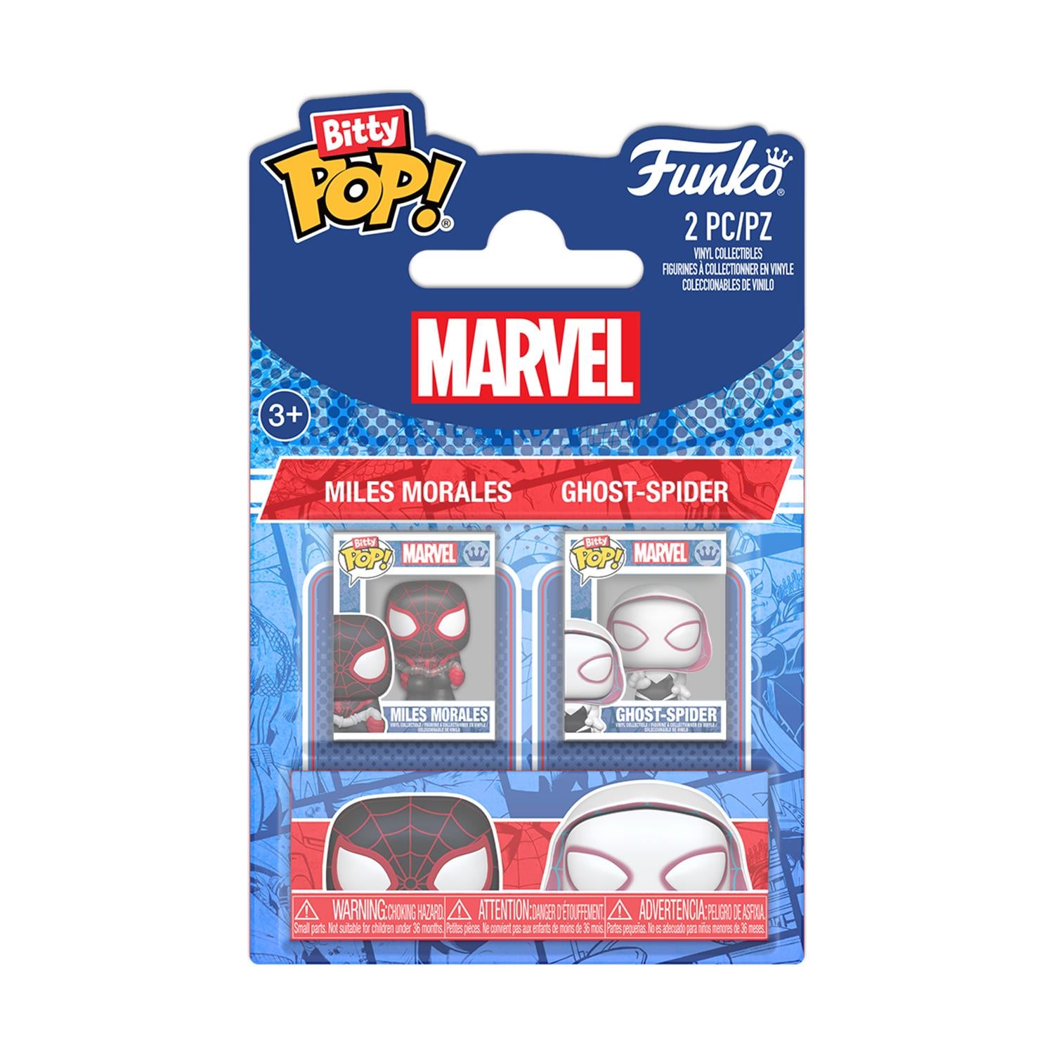 Funko Bitty Pop! 2-Pack Marvel: Spider-Man - Miles Morales & Ghost Spider Vinyl Figures - Sunday Habit