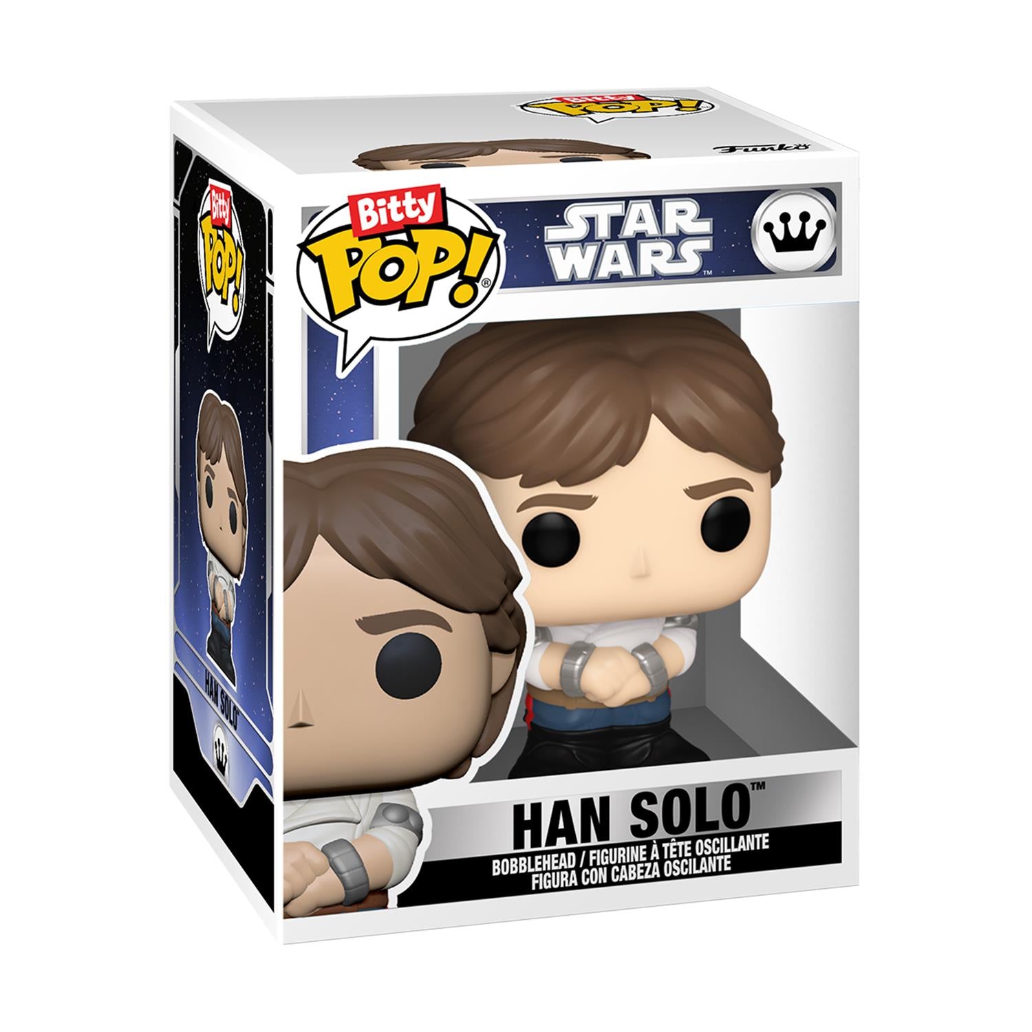 Funko Bitty Pop! 2-Pack Disney: Star War - Princess Leia & Han Solo Vinyl Figures - Sunday Habit