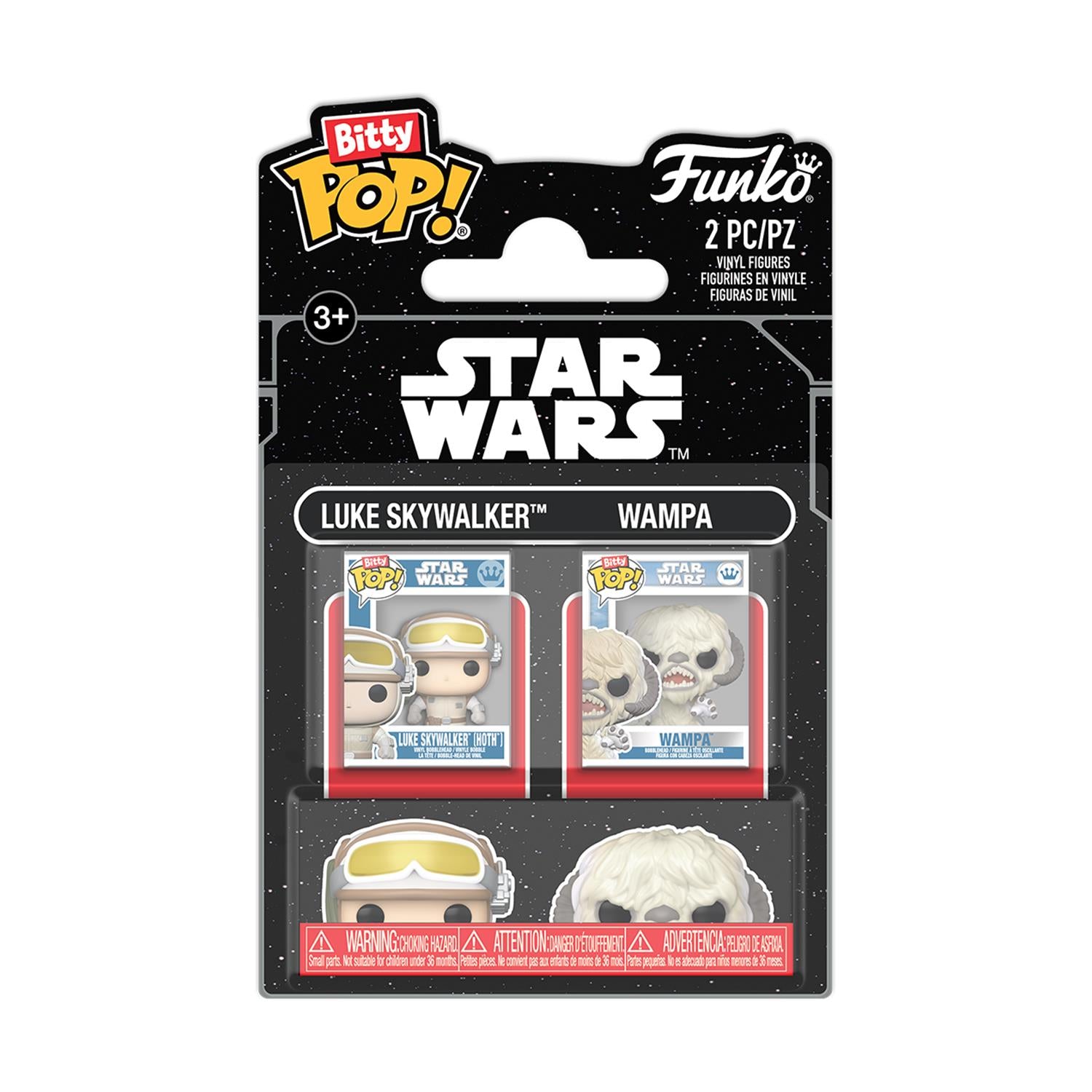 Funko Bitty Pop! 2-Pack Disney: Star Wars - Luke Skywalker & Wampa Vinyl Figures - Sunday Habit