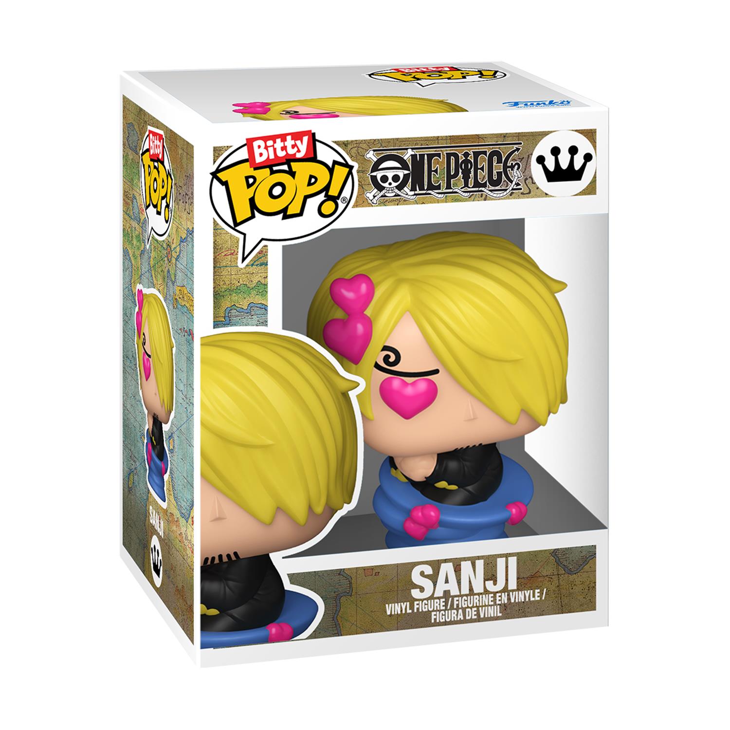Funko Bitty Pop! 4-Pack: One Piece - Sanji, Zeff, Krieg, Bitty Pop! Chase Vinyl Figures