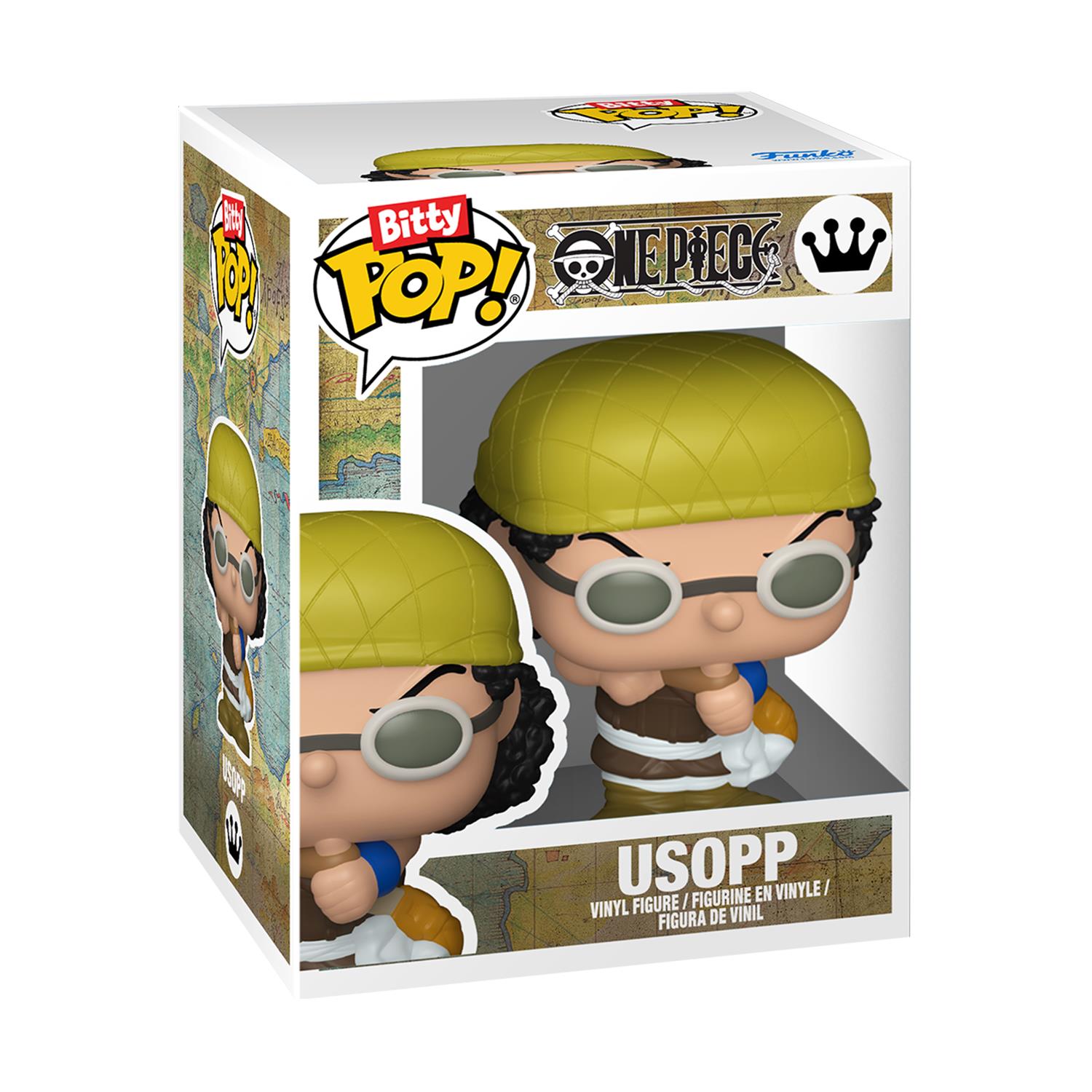 Funko Bitty Pop! 4-Pack: One Piece - Usopp, Kaya, Kuro, Bitty Pop! Chase Vinyl Figures
