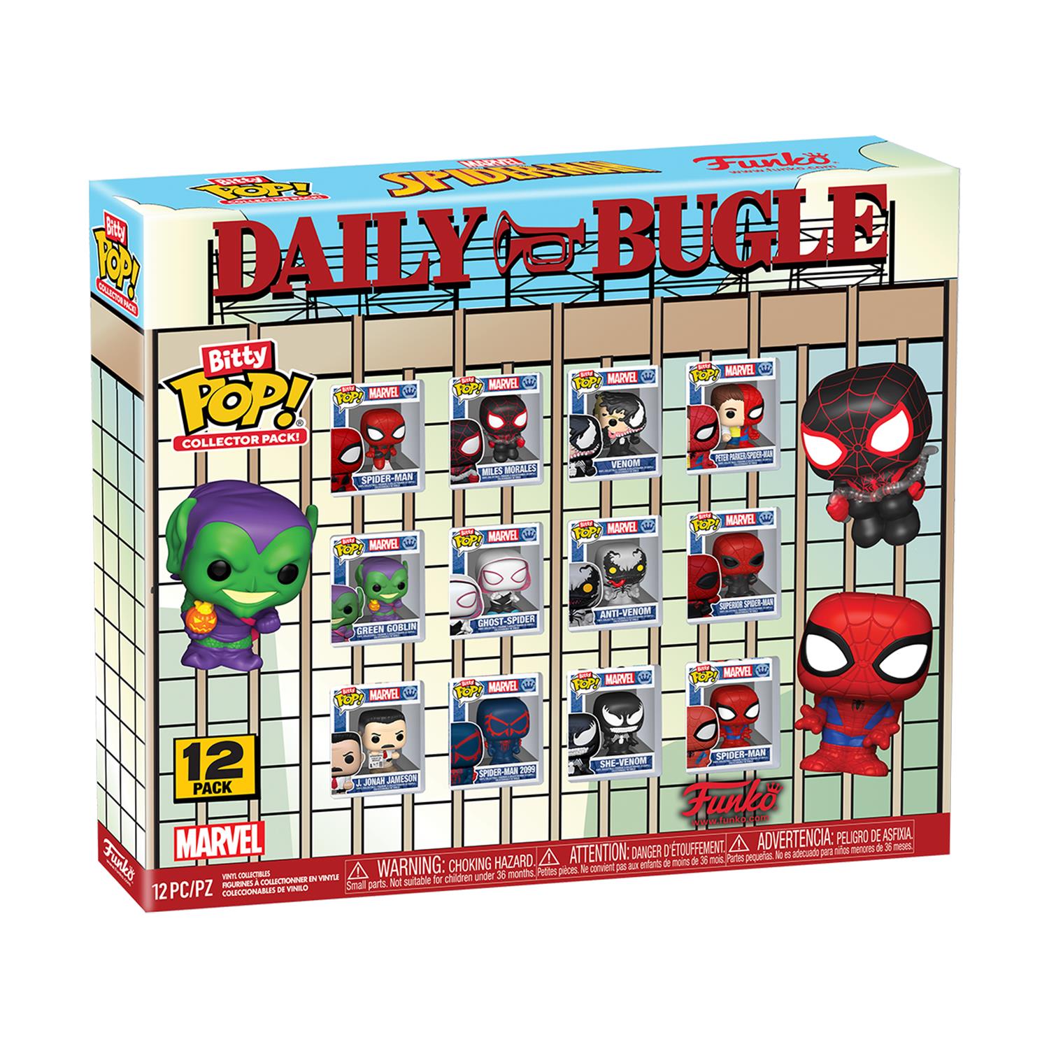 Funko Bitty Pop! Collector Pack! Marvel: Spider-Man - Daily Bugle 12 Pack (Special Edition) Vinyl Figures