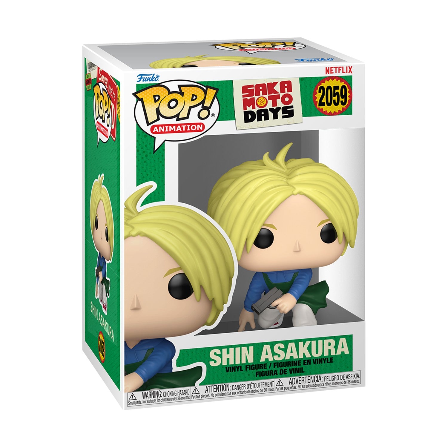Funko Pop! Animation: Sakamoto Days - Shin Asakura #2059 Vinyl Figure