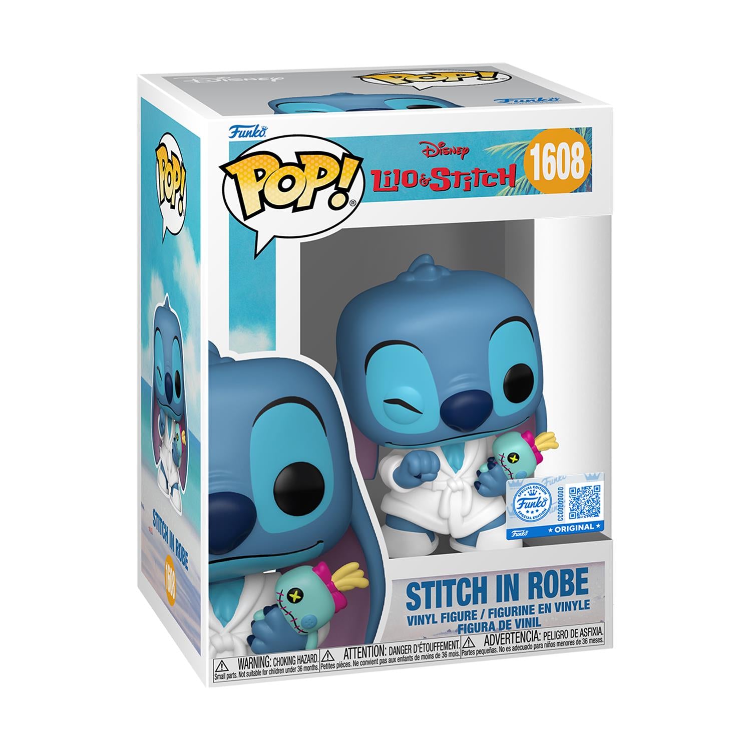 Funko Pop! Disney: Lilo & Stitch - Stitch in Robe (Special Edition) #1608 Vinyl Figure