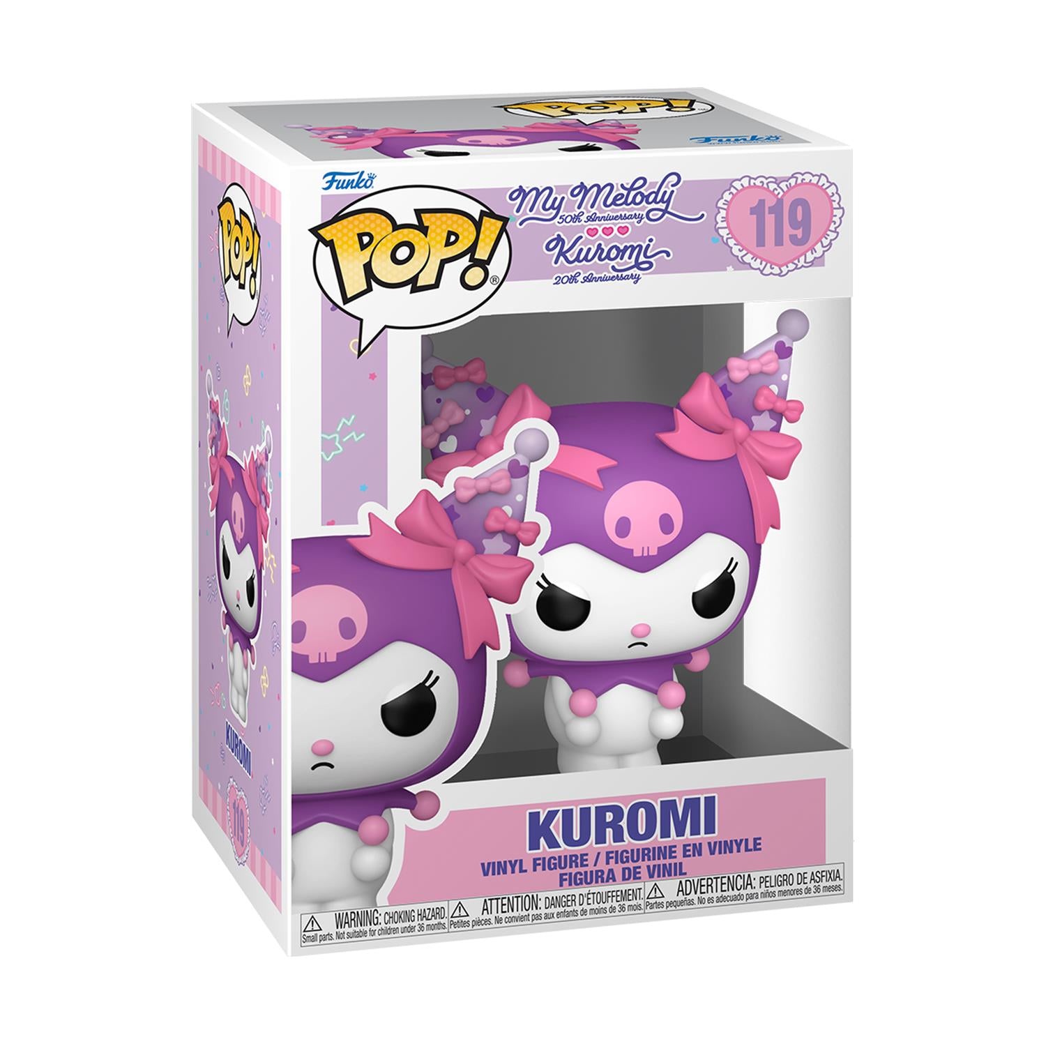 Funko Pop! Sanrio: My Melody (50th Ann.) Kuromi (20th Ann.) - Kuromi Grumpy #119 Vinyl Figure
