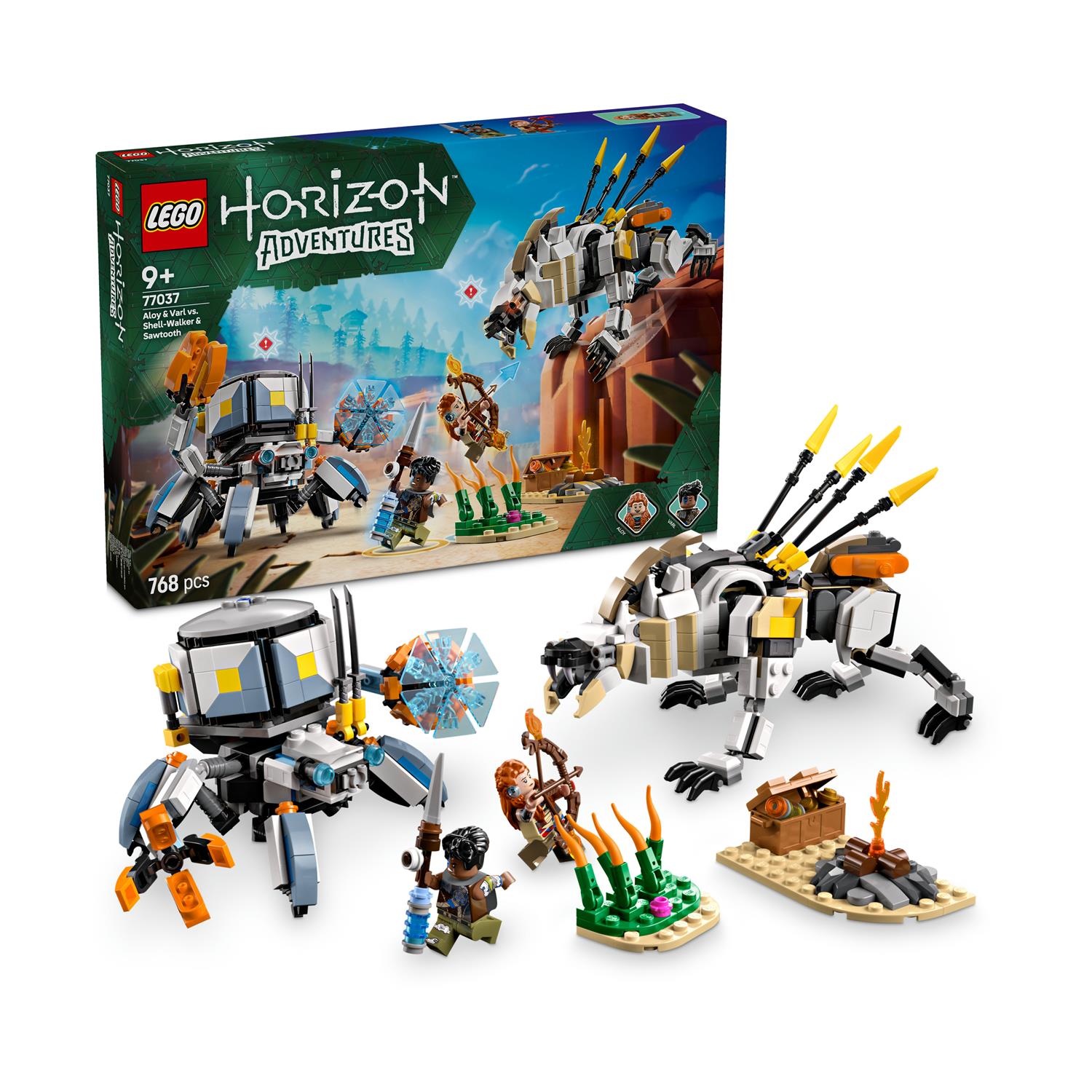 LEGO® Horizon: Adventures - Aloy & Varl Vs. Shell-Walker & Sawtooth (77037) - Sunday Habit
