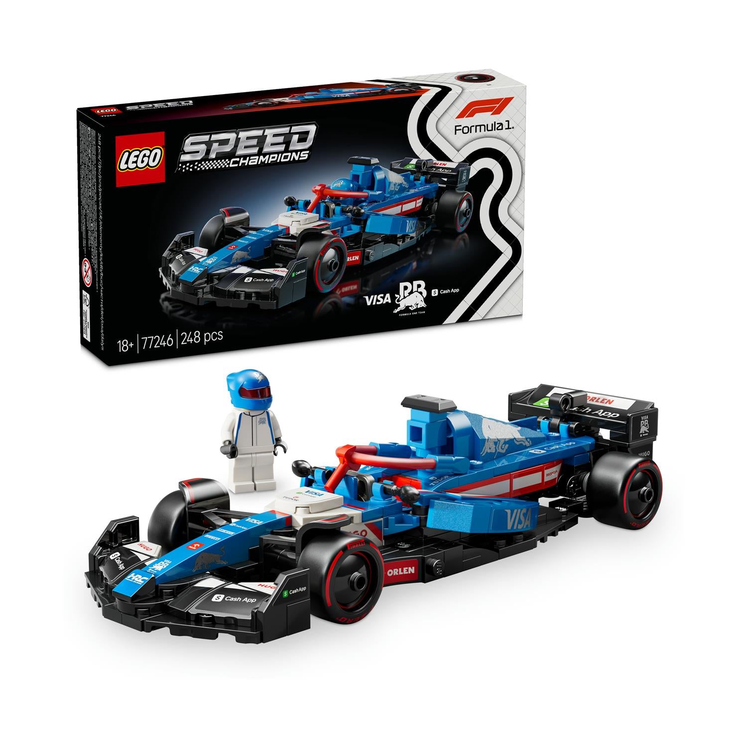 LEGO® Speed Champions: Visa Cash App Rb Vcarb 01 F1® Race Car (77246) - Sunday Habit