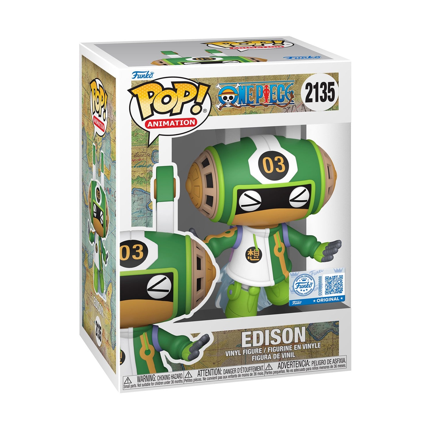 Funko Pop! Animation: One Piece - Edison (Special Edition) #2135 Vinyl Figure - Sunday Habit