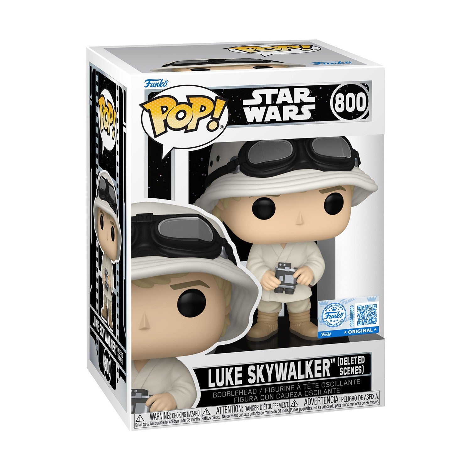 Funko Pop! Disney: Star Wars Deleted Scenes - Luke with Binoculars (Special Edition) #800 Bobble-Head Vinyl Figure - Sunday Habit