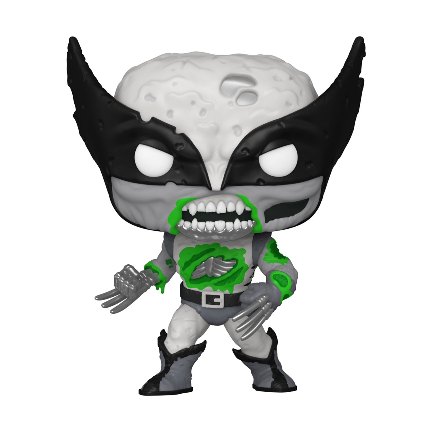 Funko Pop! Marvel: Zombies - Wolverine (B&W) (Glows in The Dark) (Special Edition) #662 Vinyl Figure - Sunday Habit