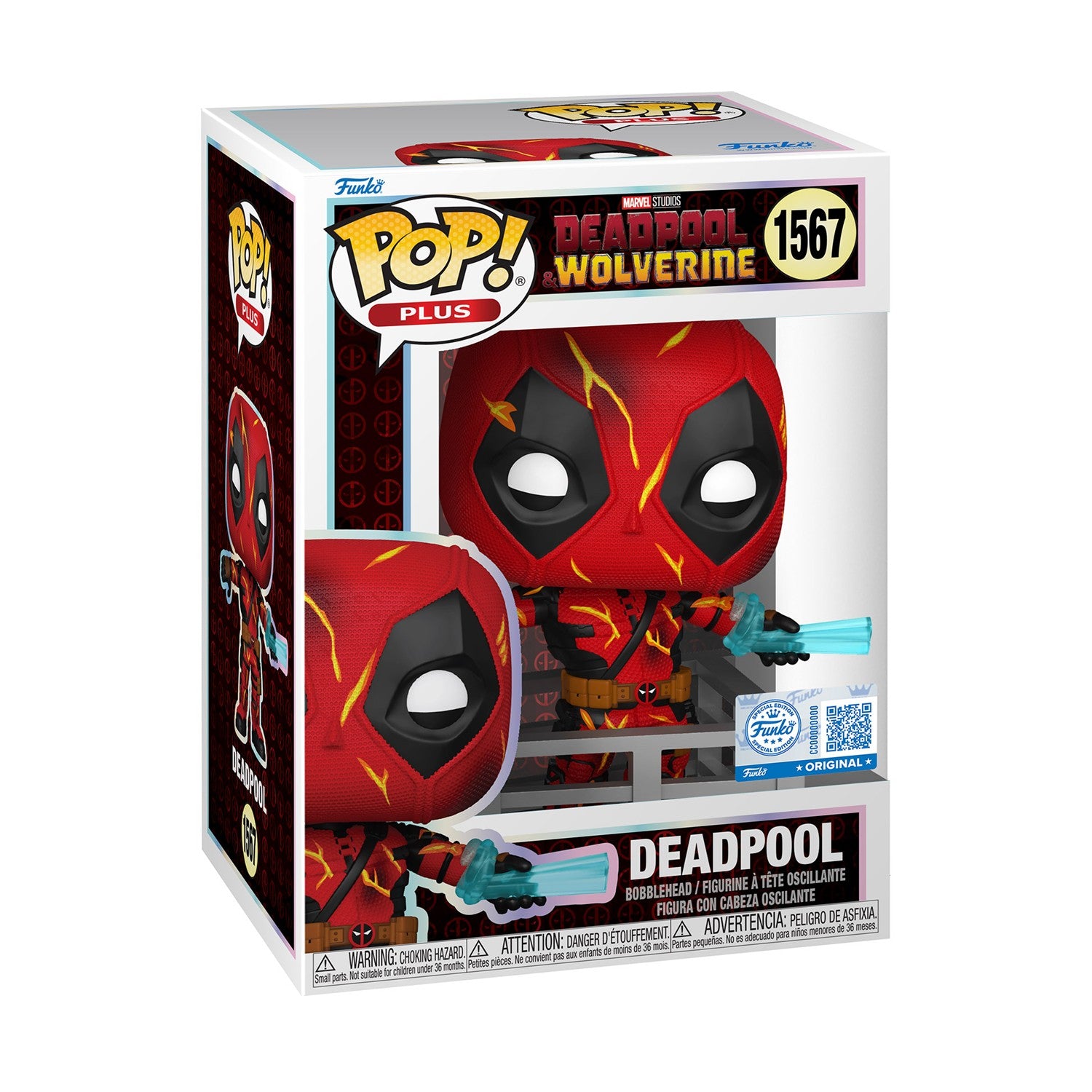Funko Pop! Plus Marvel: Deadpool & Wolverine - Deadpool (Finale) (Special Edition) #1567 Bobble-Head Vinyl Figure - Sunday Habit