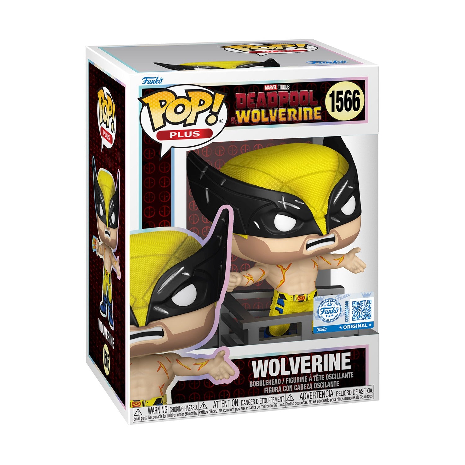 Funko Pop! Plus Marvel: Deadpool & Wolverine - Wolverine (Finale) (Special Edition) #1566 Bobble-Head Vinyl Figure - Sunday Habit