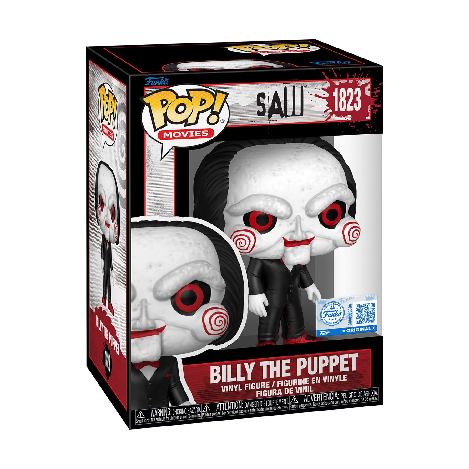 Funko Pop! Movies: Saw - Billy the Puppet (Special Edition) #1823 Vinyl Figure - Sunday Habit