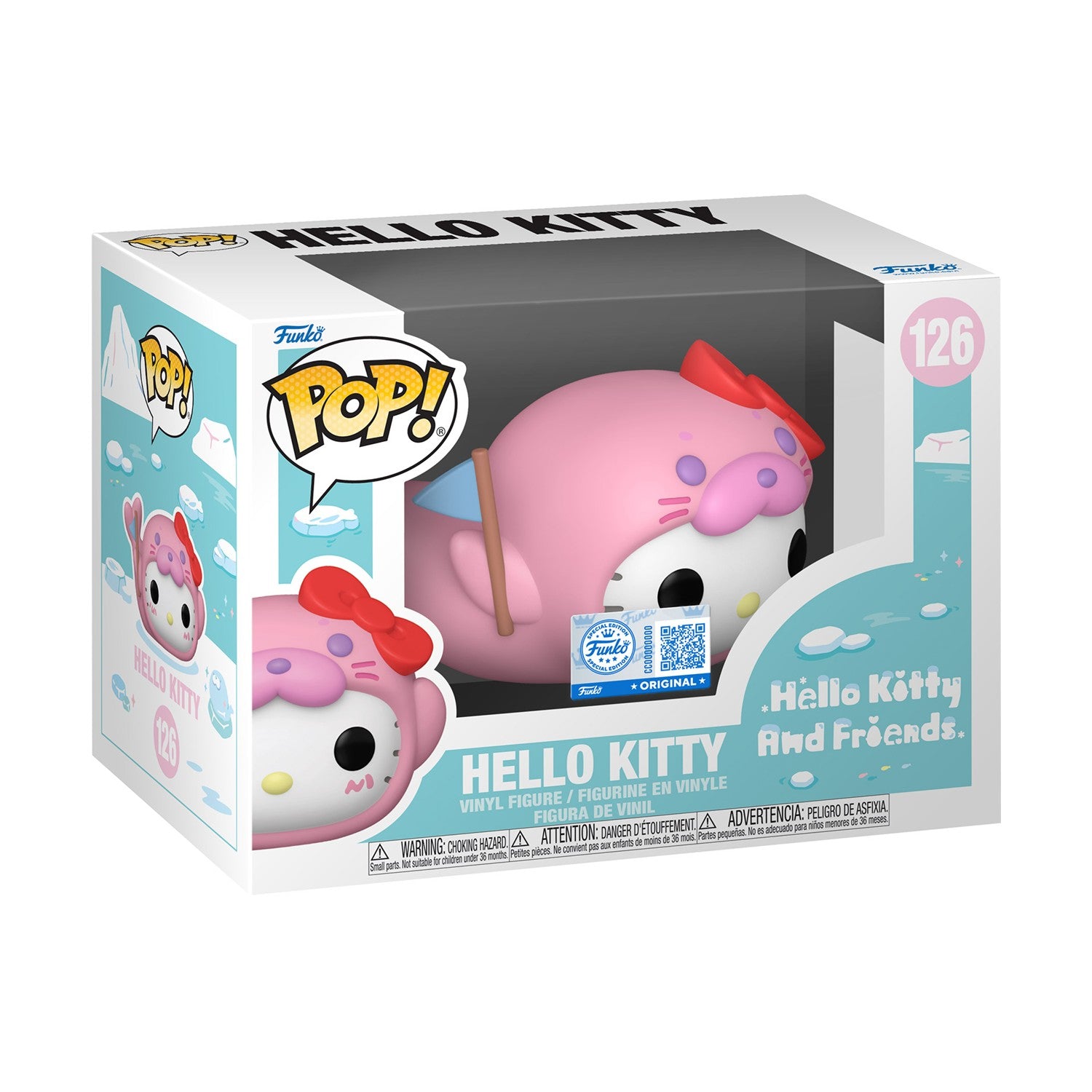Funko Pop! Sanrio: Hello Kitty and Friends - Hello Kitty (Seal Pup) (Special Edition) #126 Vinyl Figure - Sunday Habit