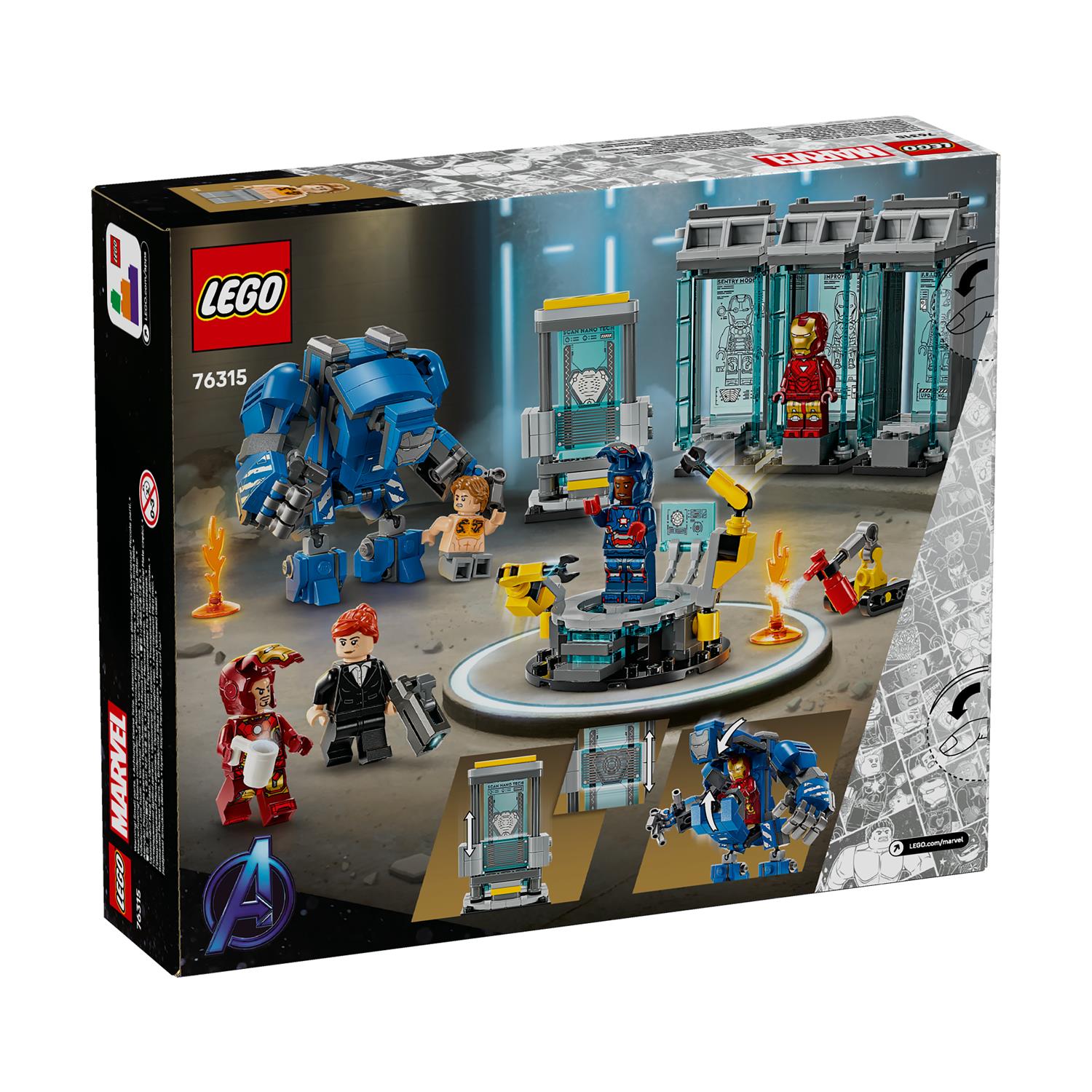LEGO® Marvel: Iron Man’s Laboratory - Hall of Armor (76315)