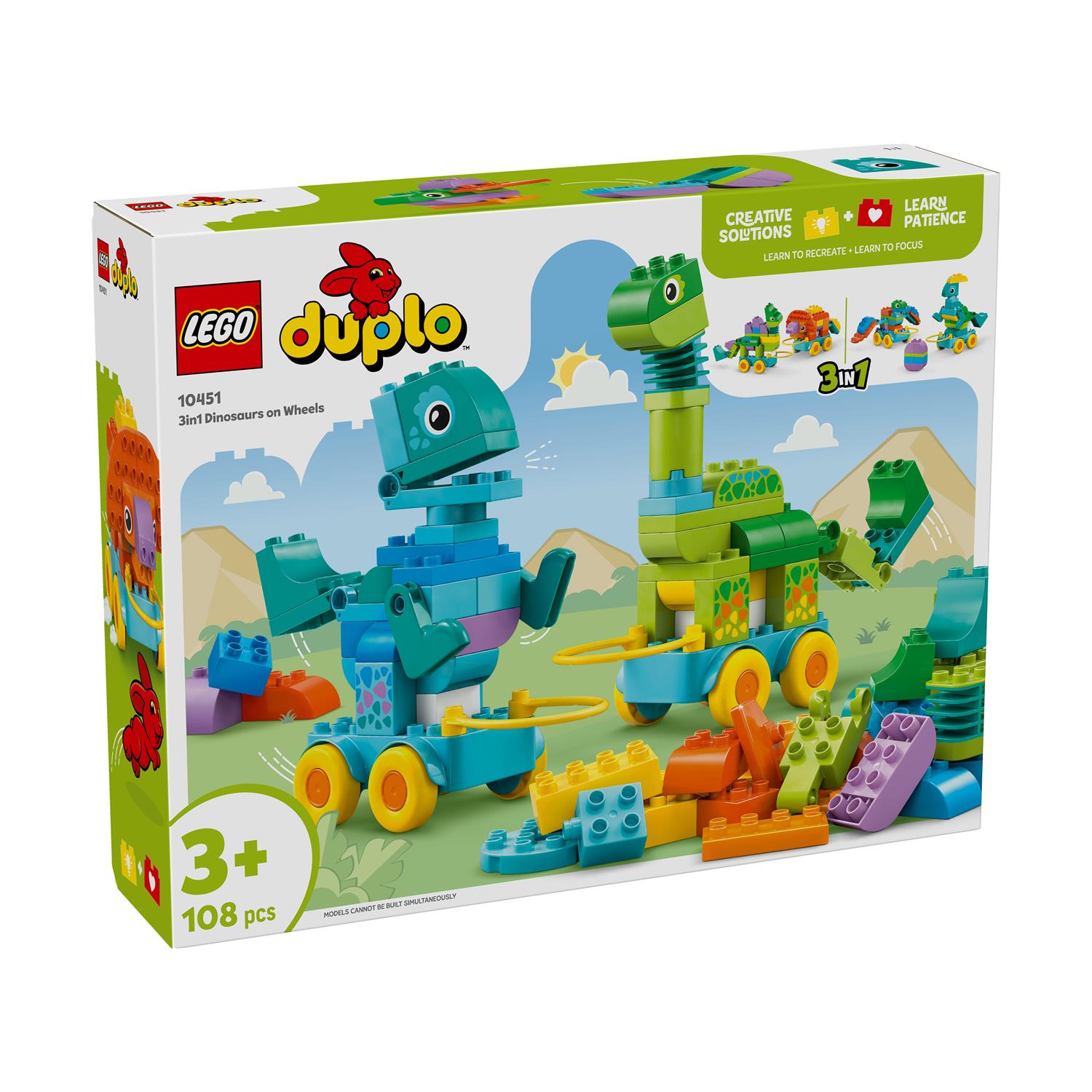 LEGO® DUPLO® Town: 3in1 Dinosaurs on Wheels (10451) - Sunday Habit