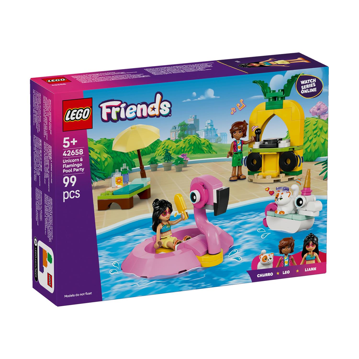 LEGO® Friends: Unicorn & Flamingo Pool Party (42658)