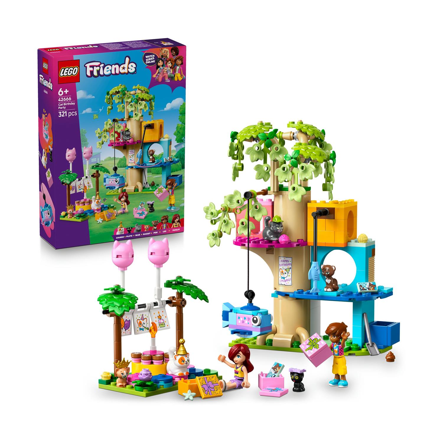 LEGO® Friends: Cat Birthday Party & Tree House (42666) - Sunday Habit