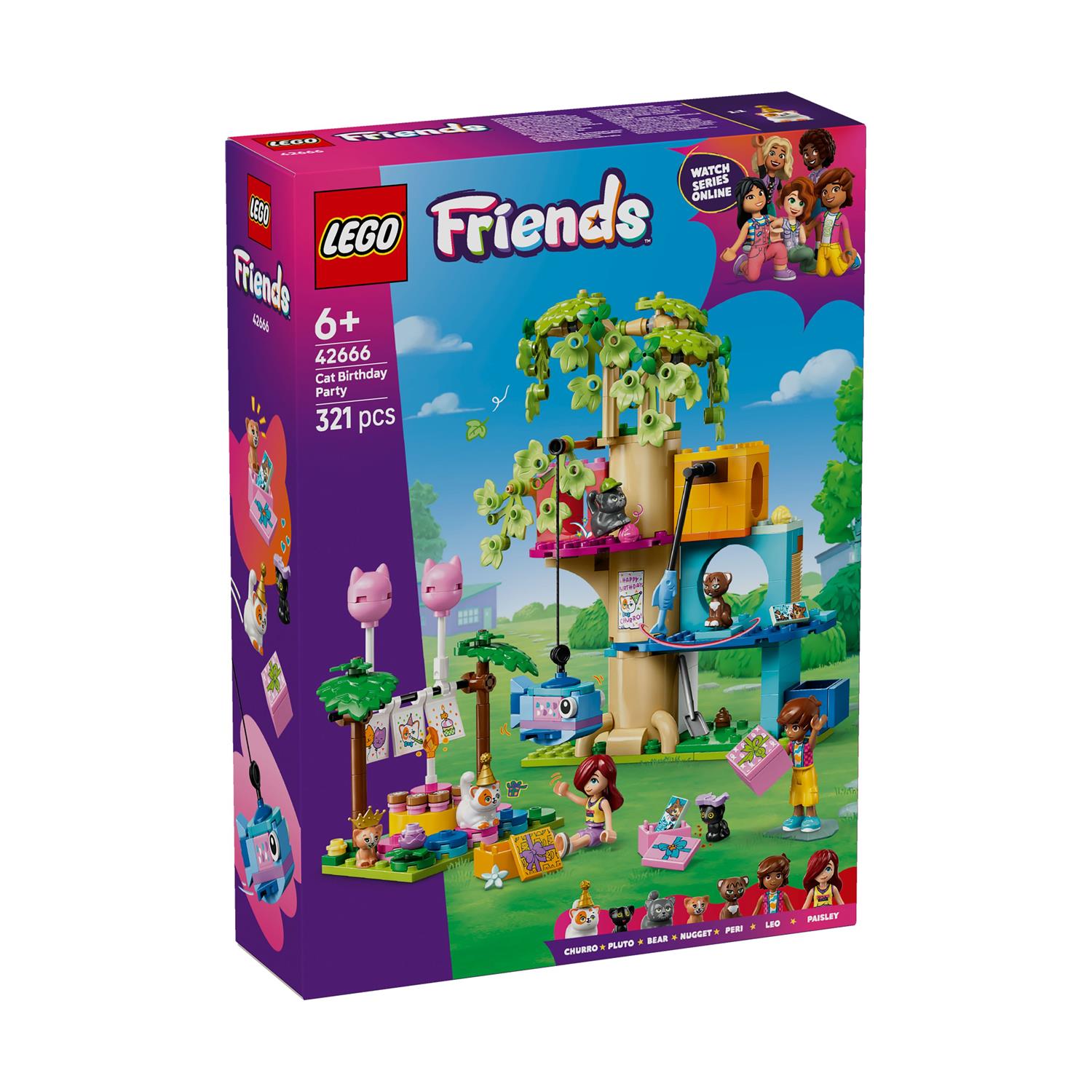 LEGO® Friends: Cat Birthday Party & Tree House (42666) - Sunday Habit