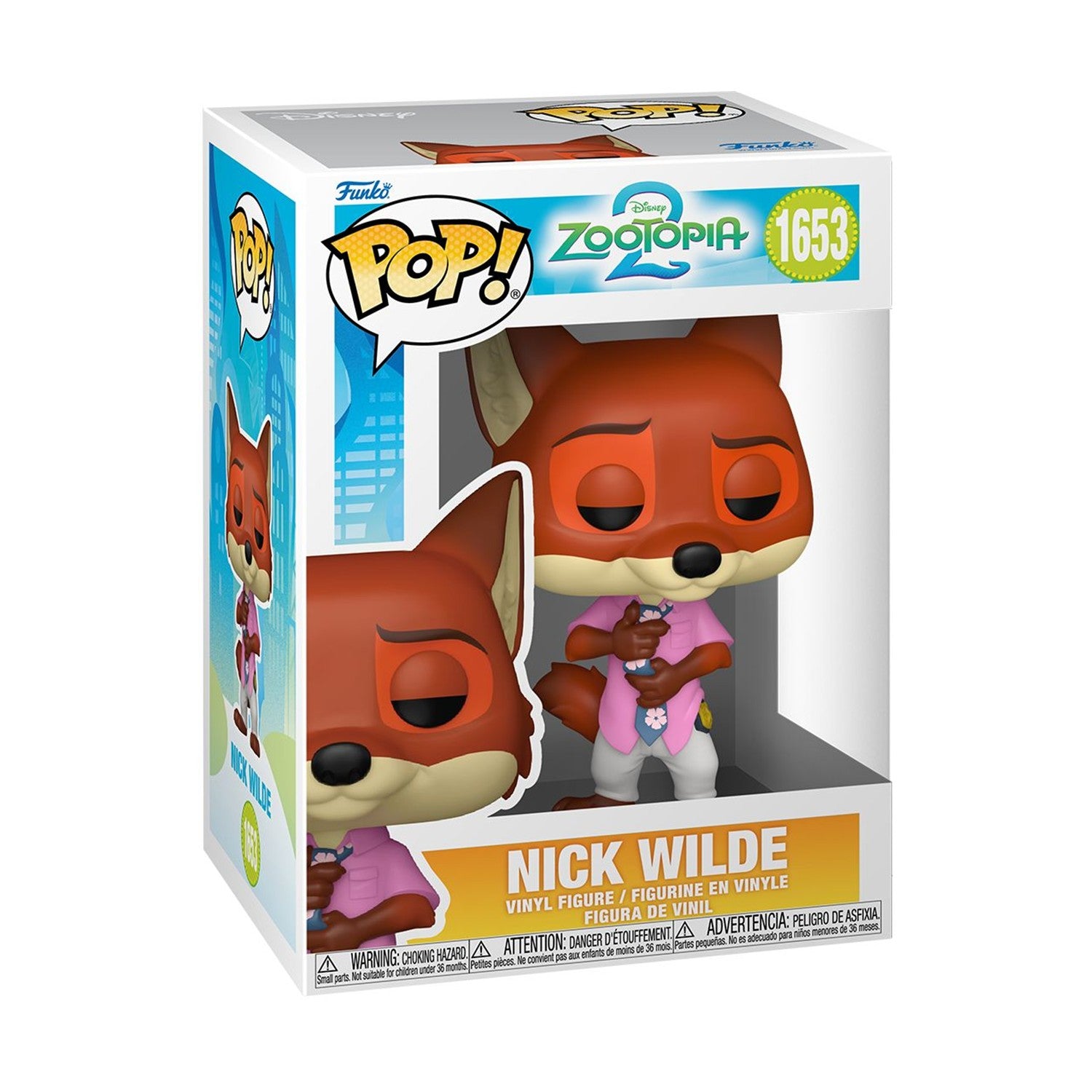 Funko  Pop! Disney: Zootopia 2 - Nick Wilde #1653 Vinyl Figure
