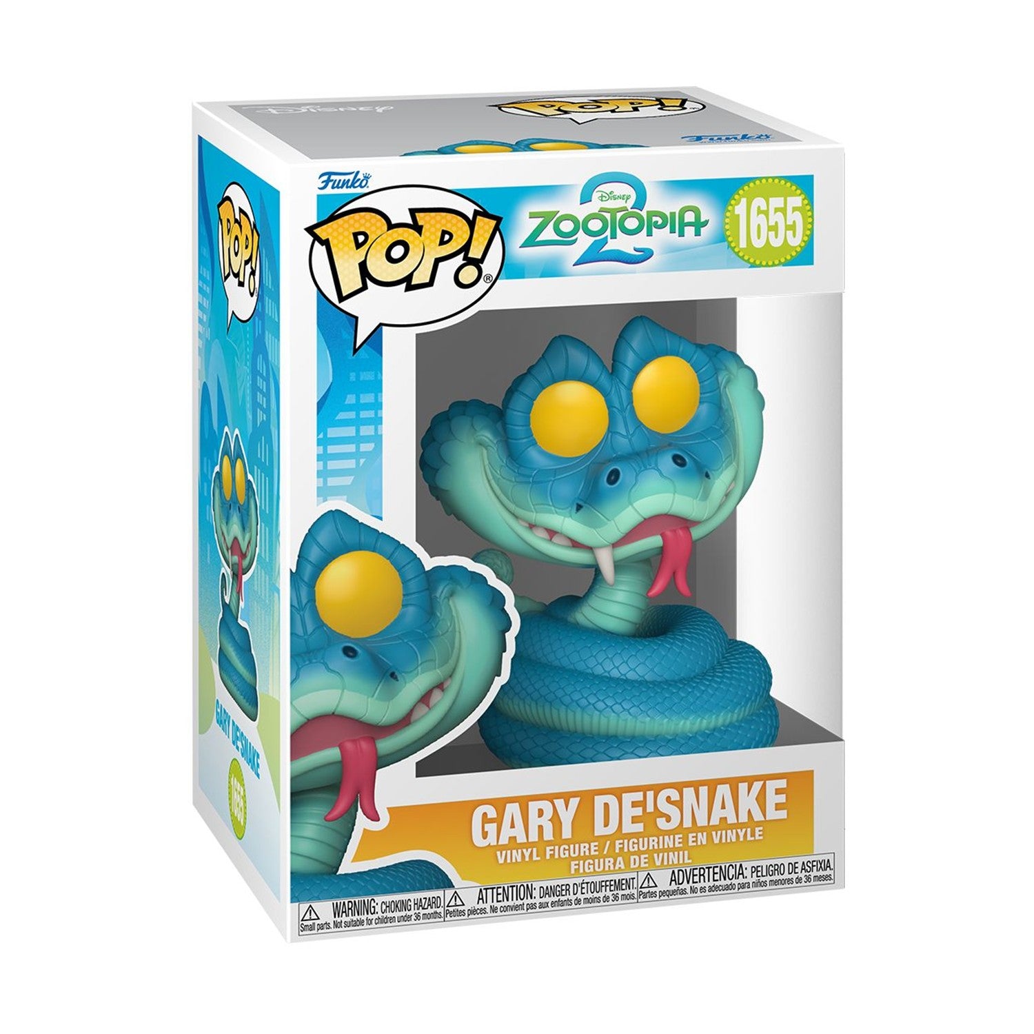 Funko Pop! Disney: Zootopia 2 - Gary De' Snake #1655 Vinyl Figure
